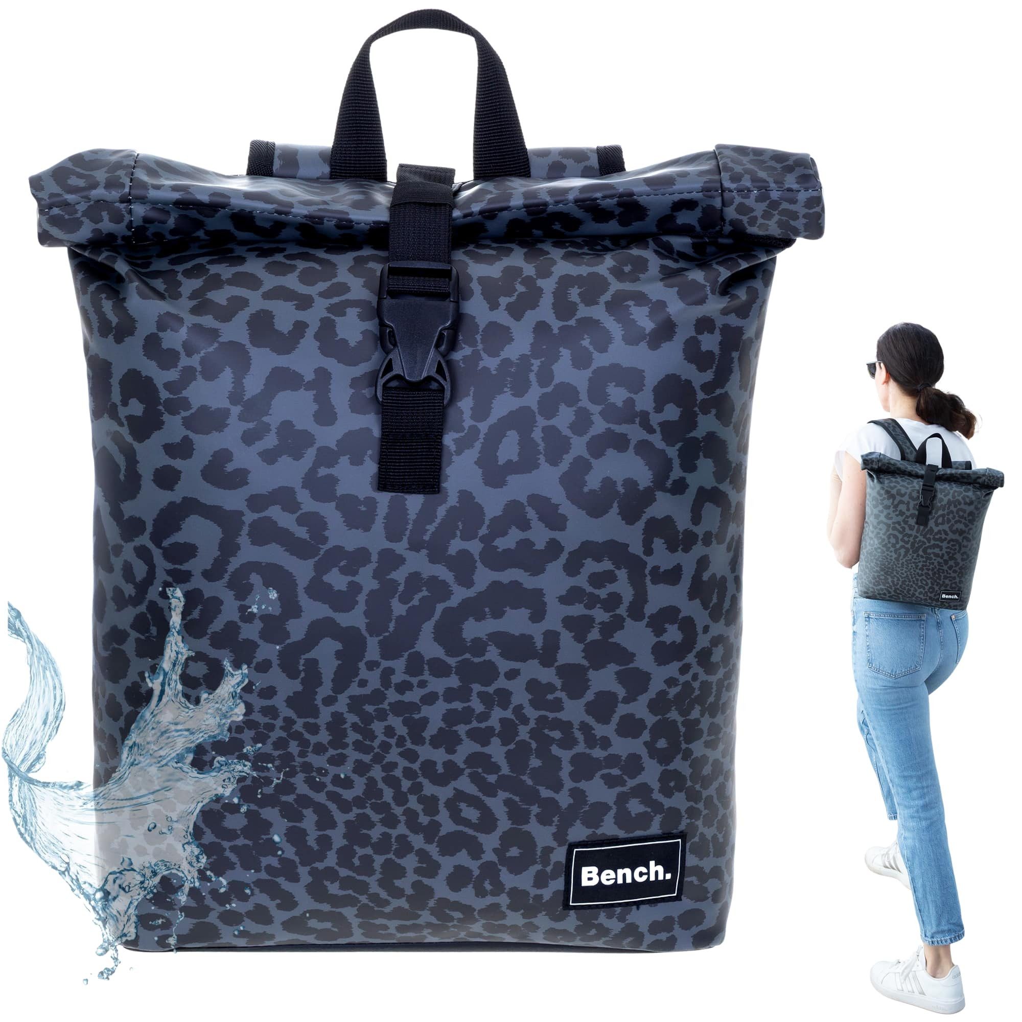 Bench. Freizeitrucksack Rucksack Damen Hydro Compact aus Plane wetterfest Outdoor, kleines Laptop Fach Daypack Büro Freizeit 64222 + Etui