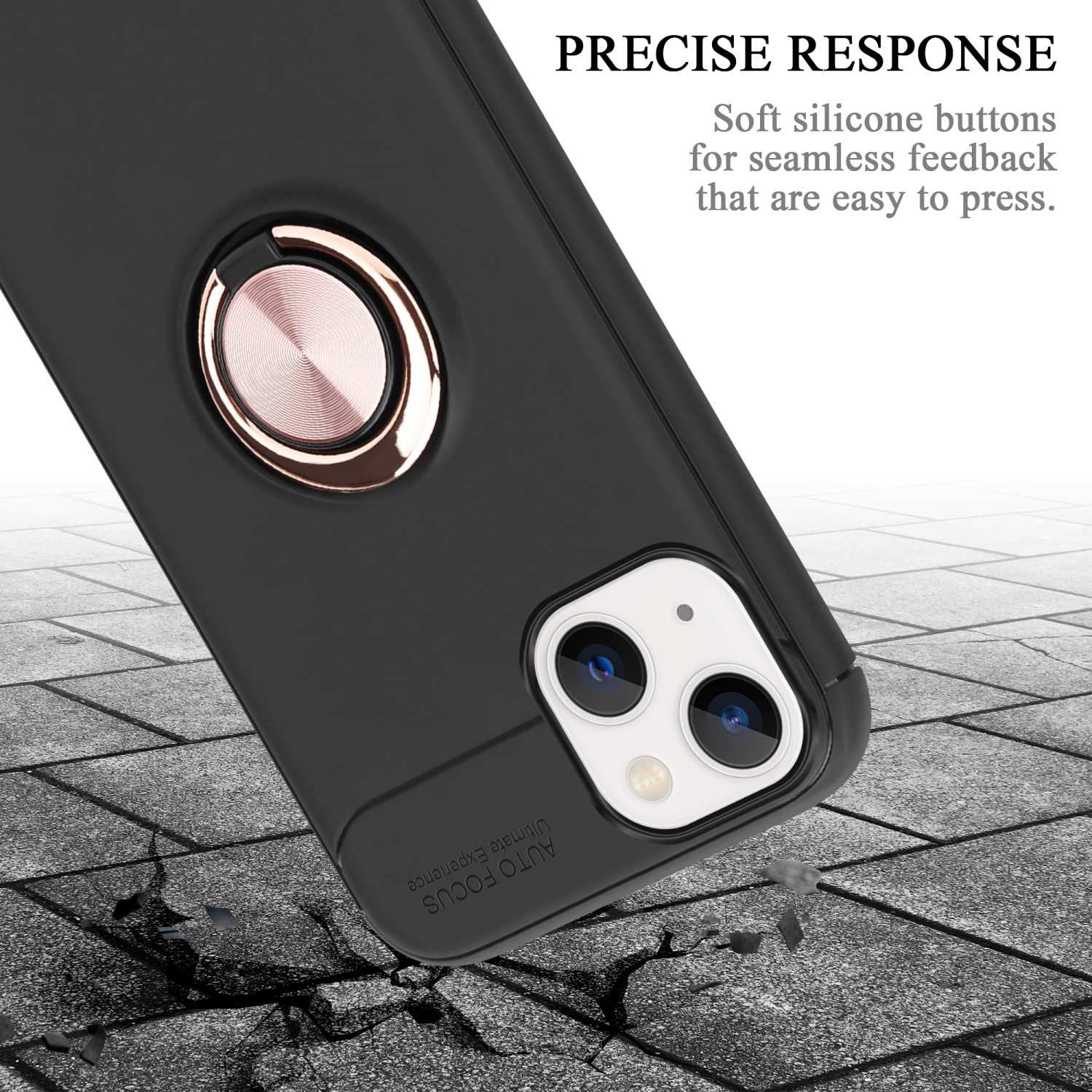 Cadorabo Handyhülle für iPhone 14 Hülle Apple iPhone 14, Robustes Hard Case - Handy Schutzhülle - Hülle - Back Cover Bumper