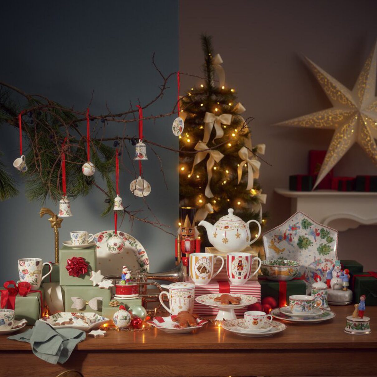 Hutschenreuther Schale Sammelserie Weihnachtslied 2025 Weihnachtsdekoration, Porzellan, 24 cm
