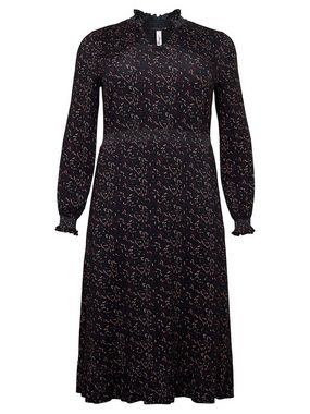 Sheego Jerseykleid Große Größen mit gesmokten Details