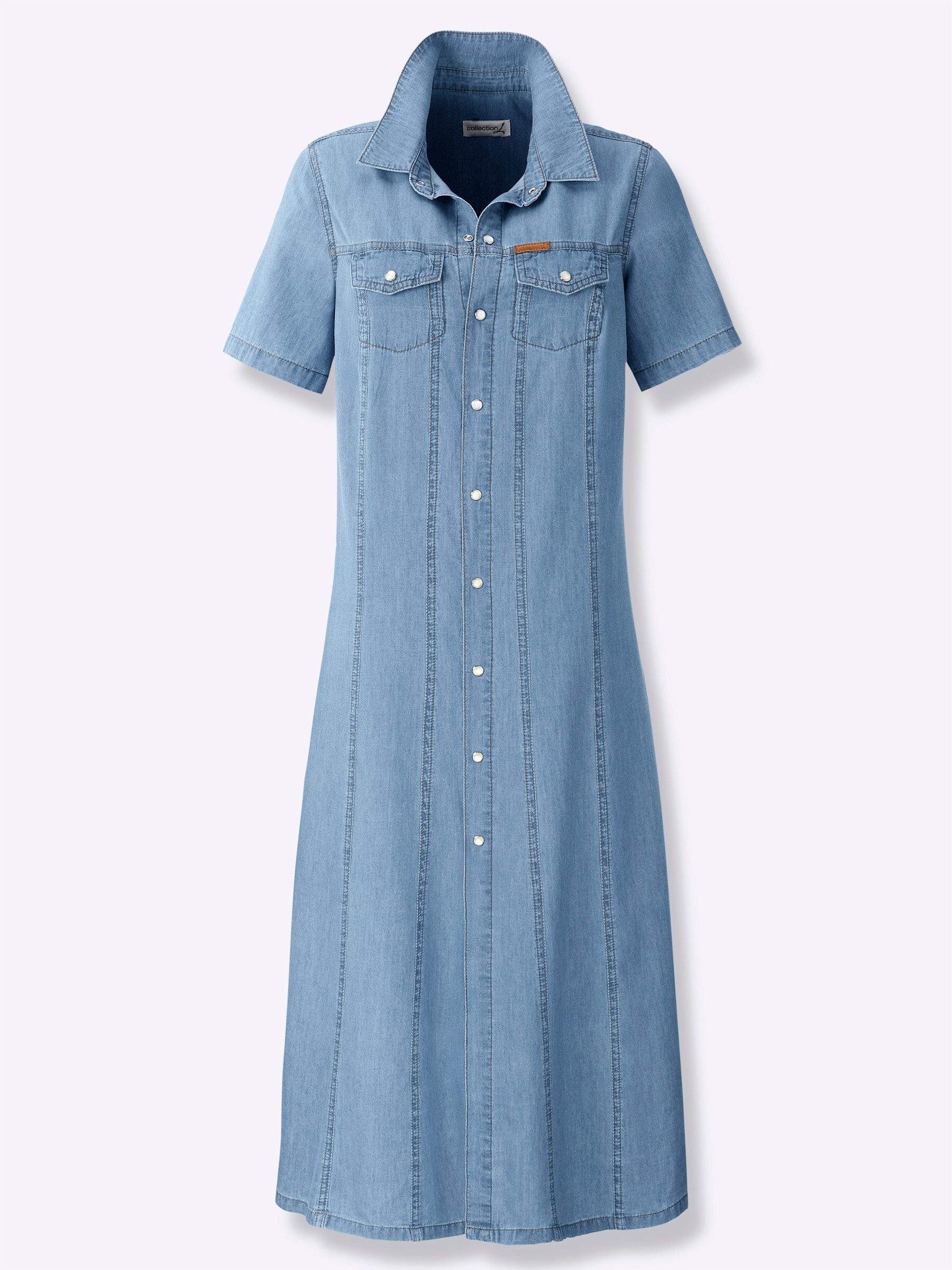 Witt Etuikleid Jeans-Kleid Kurzarm günstig online kaufen