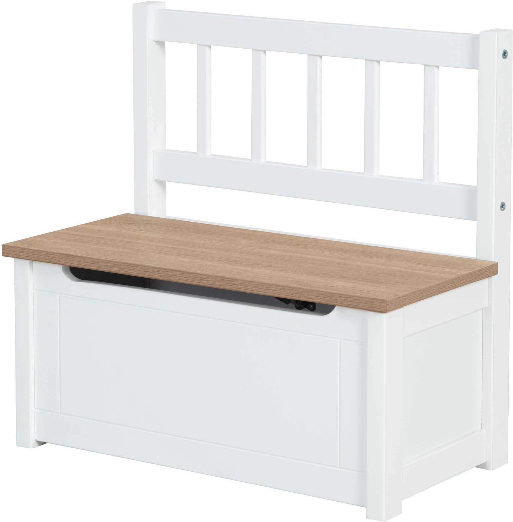 roba® Truhenbank Woody, natur & weiß, günstig online kaufen