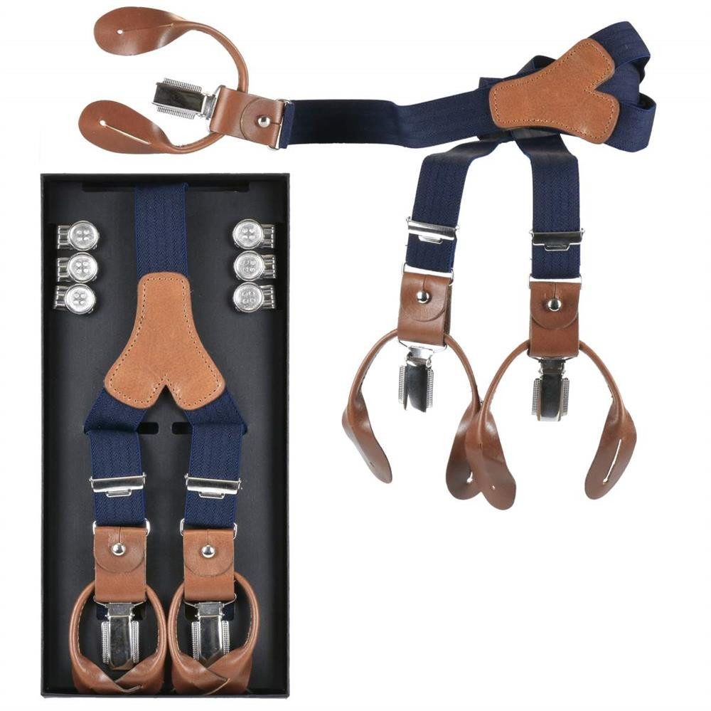 LLOYD Men’s Belts Hosenträger Casuals Holländer Y-Form, mit Hosenclips und Knöpfen, 25mm Bandbreite