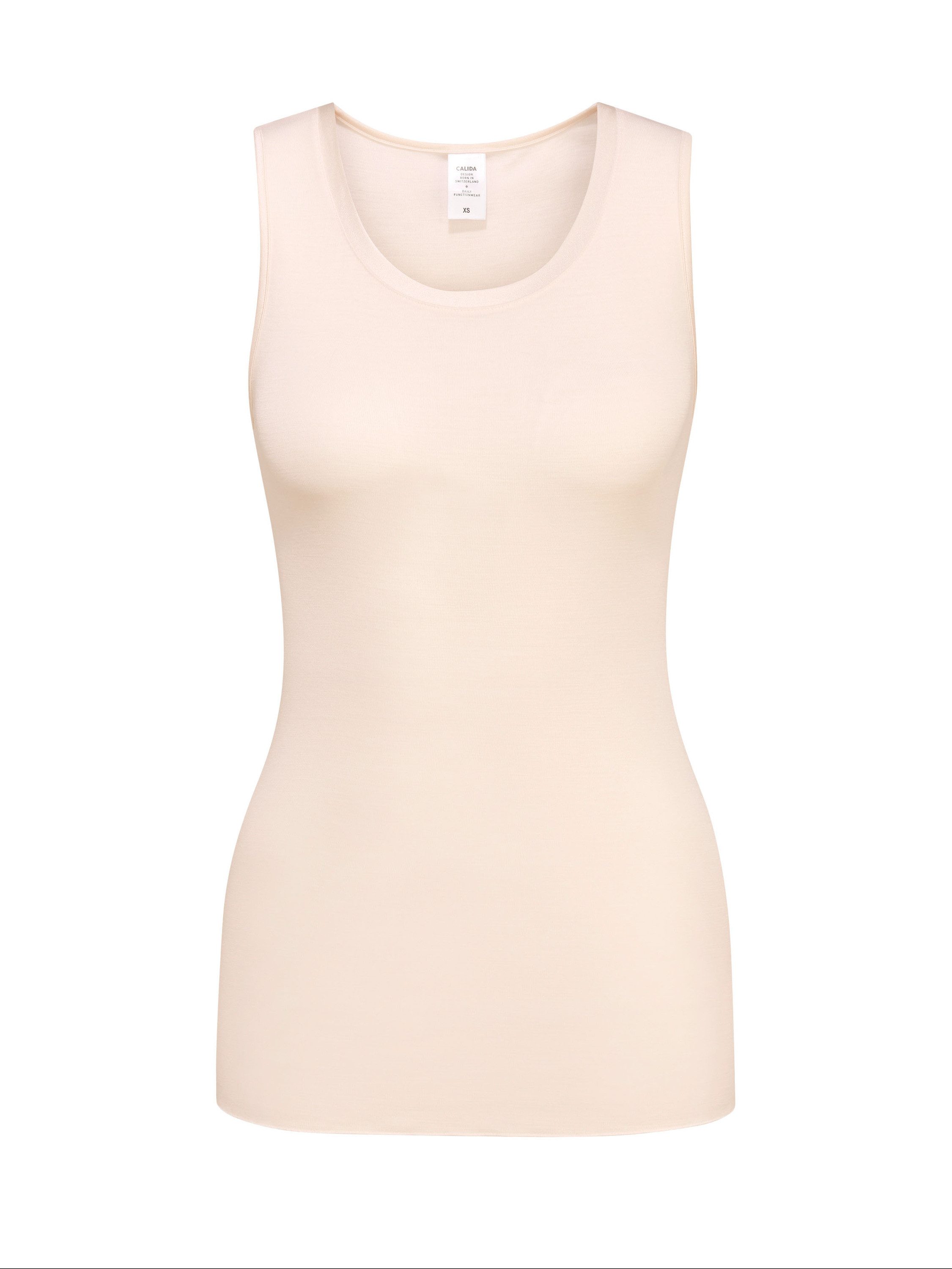 CALIDA Unterhemd True Confidence Damen (1-St) aus Wolle-Seide, wärmend, temperaturausgleichend, geruchshemmend