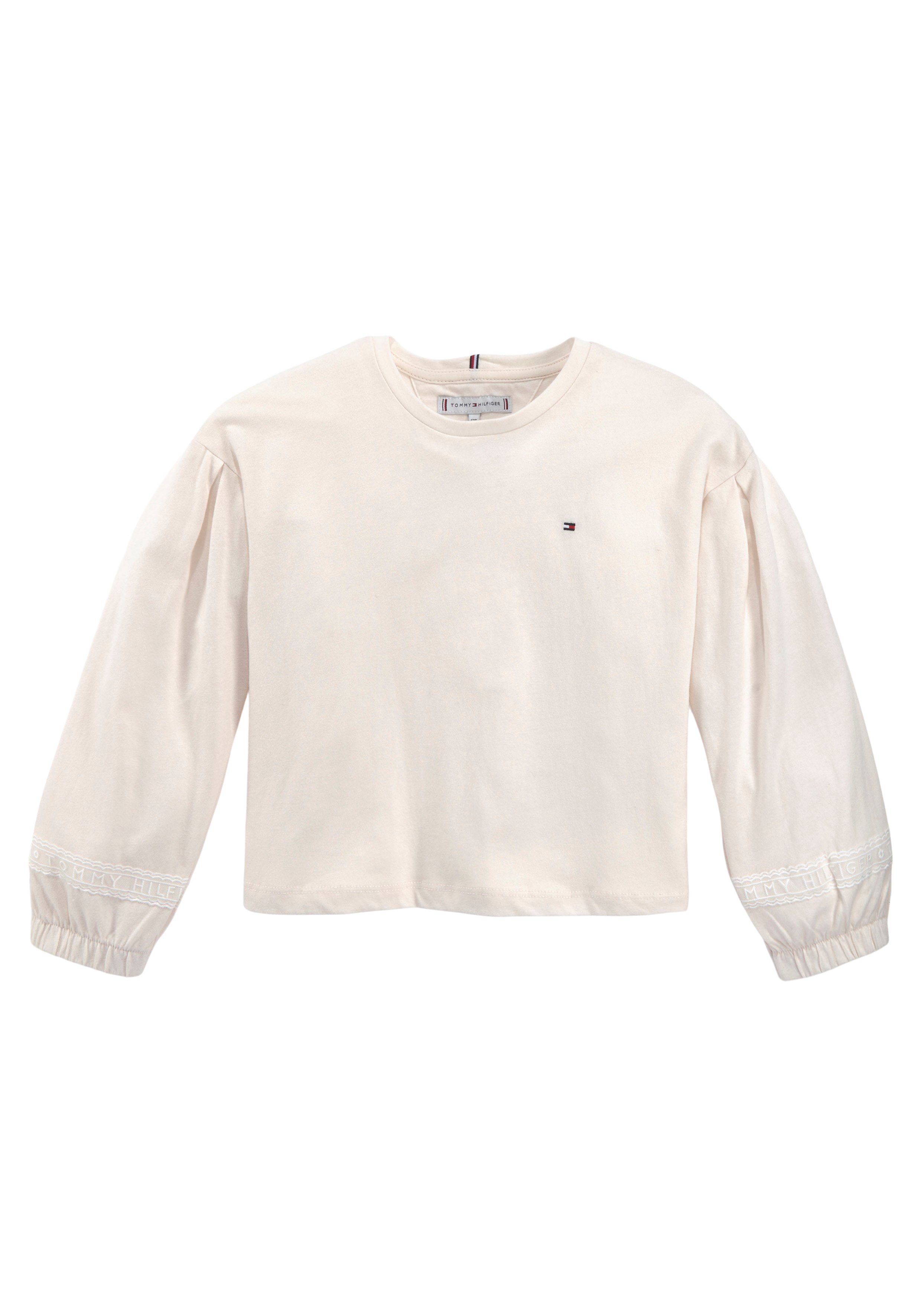 Tommy Hilfiger Langarmshirt TOMMY LACE TAPE KNIT TOP L/S mit Tommy Hilfger  Markenlabel