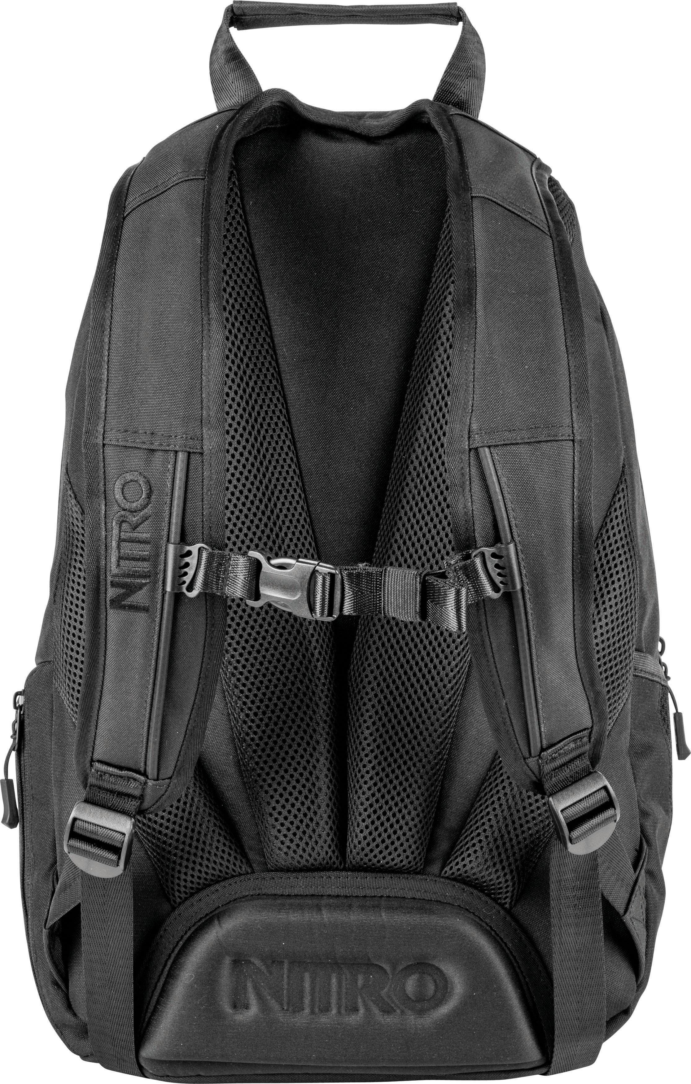 Arbeit true Freizeit, Alltagsrucksack, 29, Stash NITRO Reise black Schule, für Rucksack und Schulrucksack