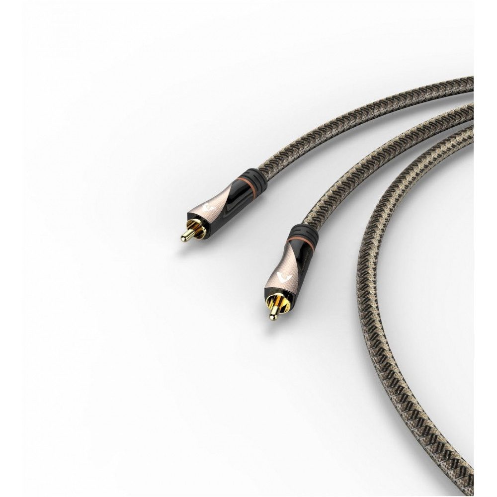 AVINITY AVinity digitales Cinch-Kabel 1m braun - Audiokabel Audio- & Video-Adapter Cinch zu Cinch