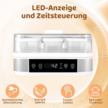 TLGREEN Joghurtbereiter, Digitale Joghurtmaschine, Yogurt Maker, mit 9 Portionsgläsern à 170 Ml