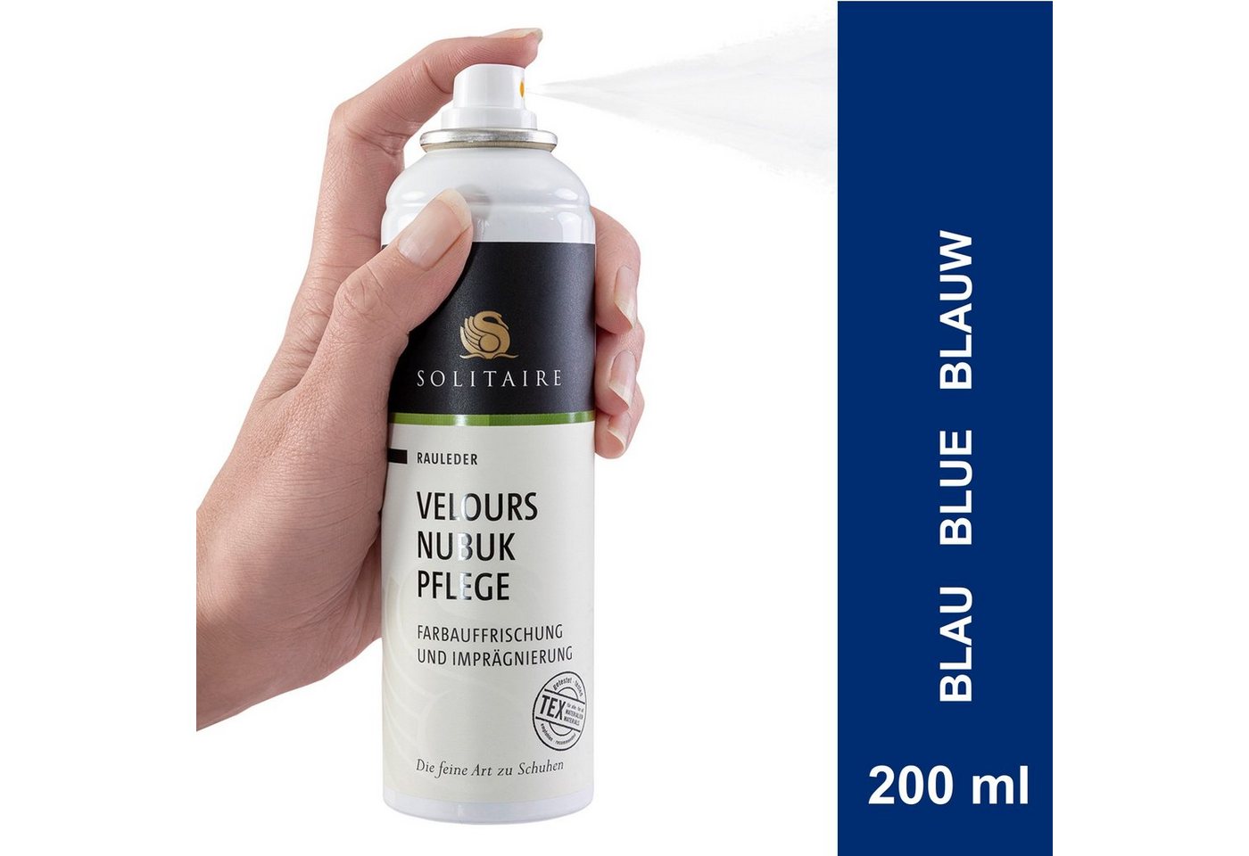 Thumbnail - Solitaire Suede & Nubuck Spray - Velours Nubuk Pflege Leder-Pflegespray