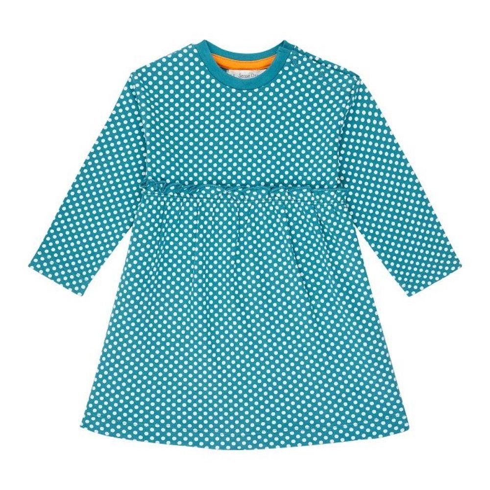 Sense Organics A-Linien-Kleid Sense Organics Gepunktetes Langarm Kleid Cintia