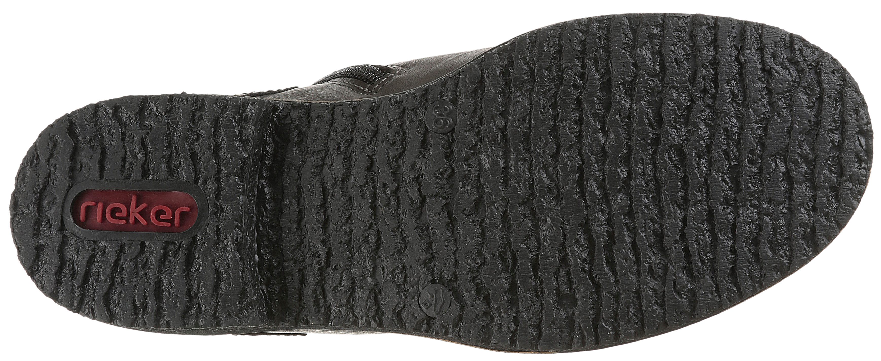 Rieker Schnürstiefelette Schnürboots, Herbststiefelette, Blockabsatz, mit weicher Innensohle