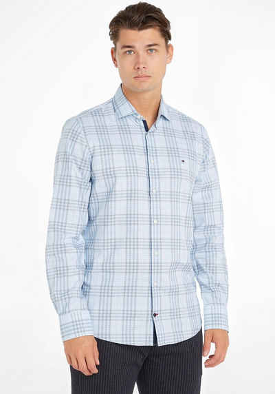 Tommy Hilfiger TAILORED Langarmhemd CL STRETCH GLEN CHECK SF SHIRT