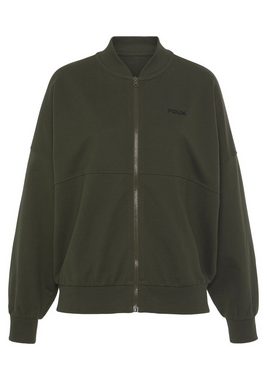 FCUK Sweatjacke (1-tlg) mit Kragen und durchgehenden Reißverschluss