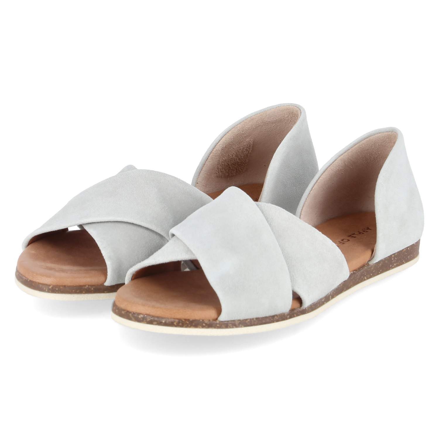 Apple of Eden Apple of Eden CHIUSI 54 sky green Damen Rauleder grün Sandalette