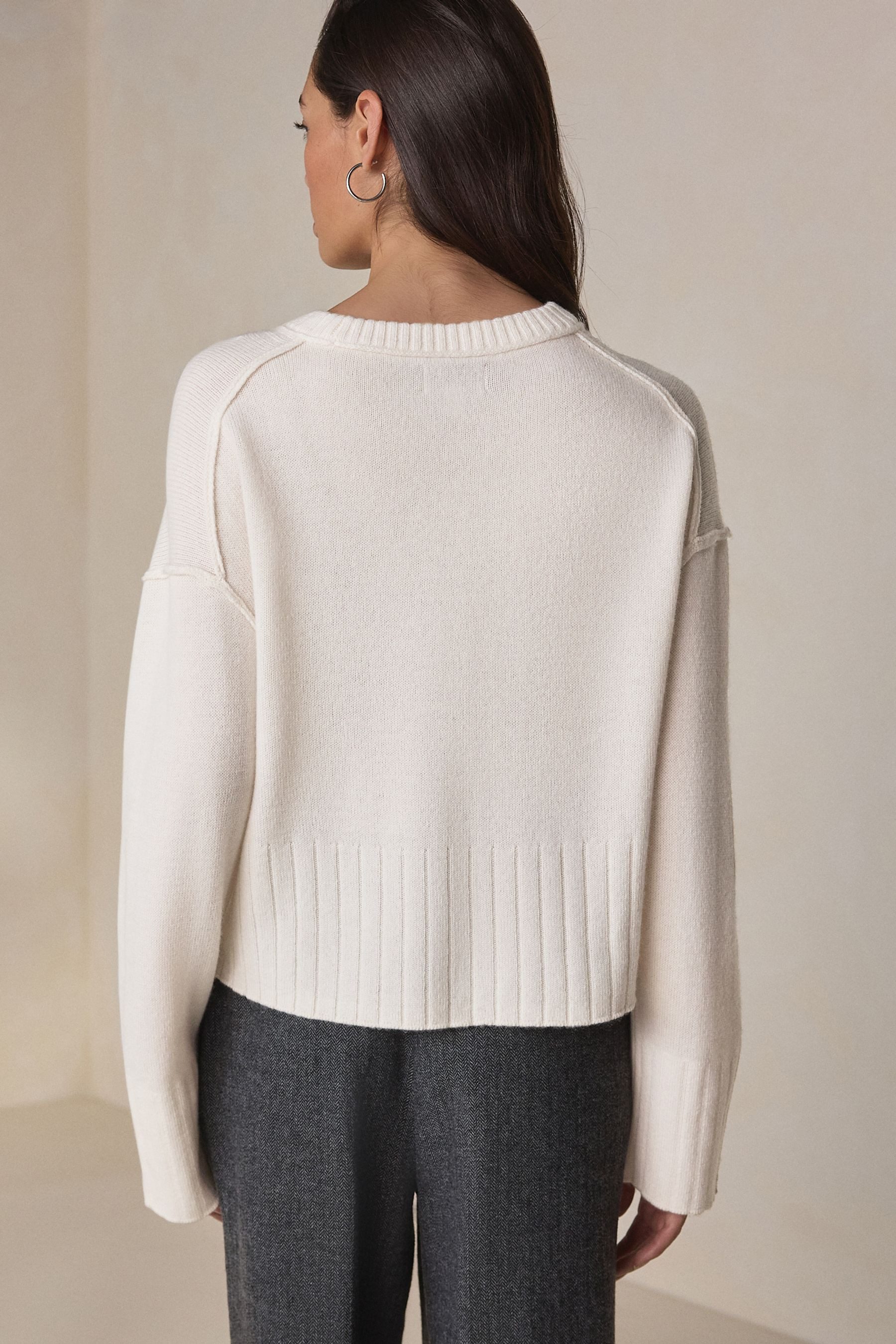 Next Rundhalspullover N. Premium Rundhalspullover aus 100 % Lambswool (1-tl günstig online kaufen