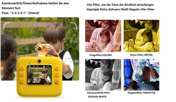 DTC GmbH Kinder-Polaroidkamera ( Lebendiges Gelb) Kinderkamera
