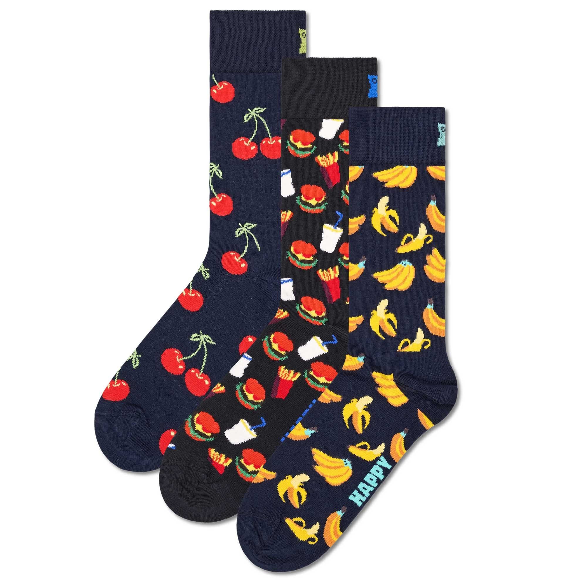Happy Socks Kurzsocken Unisex Socken 3er Pack Baumwolle (Packung, 3er Pack) günstig online kaufen