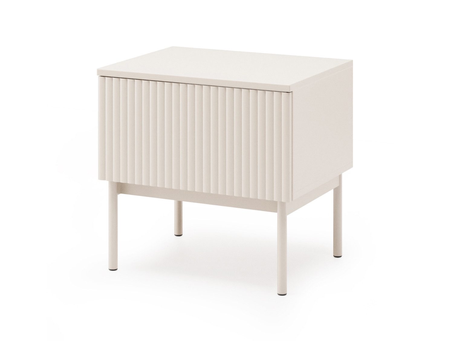 Beautysofa Nachttisch SOFT Rillenfronten & Push-to-Open-System günstig online kaufen