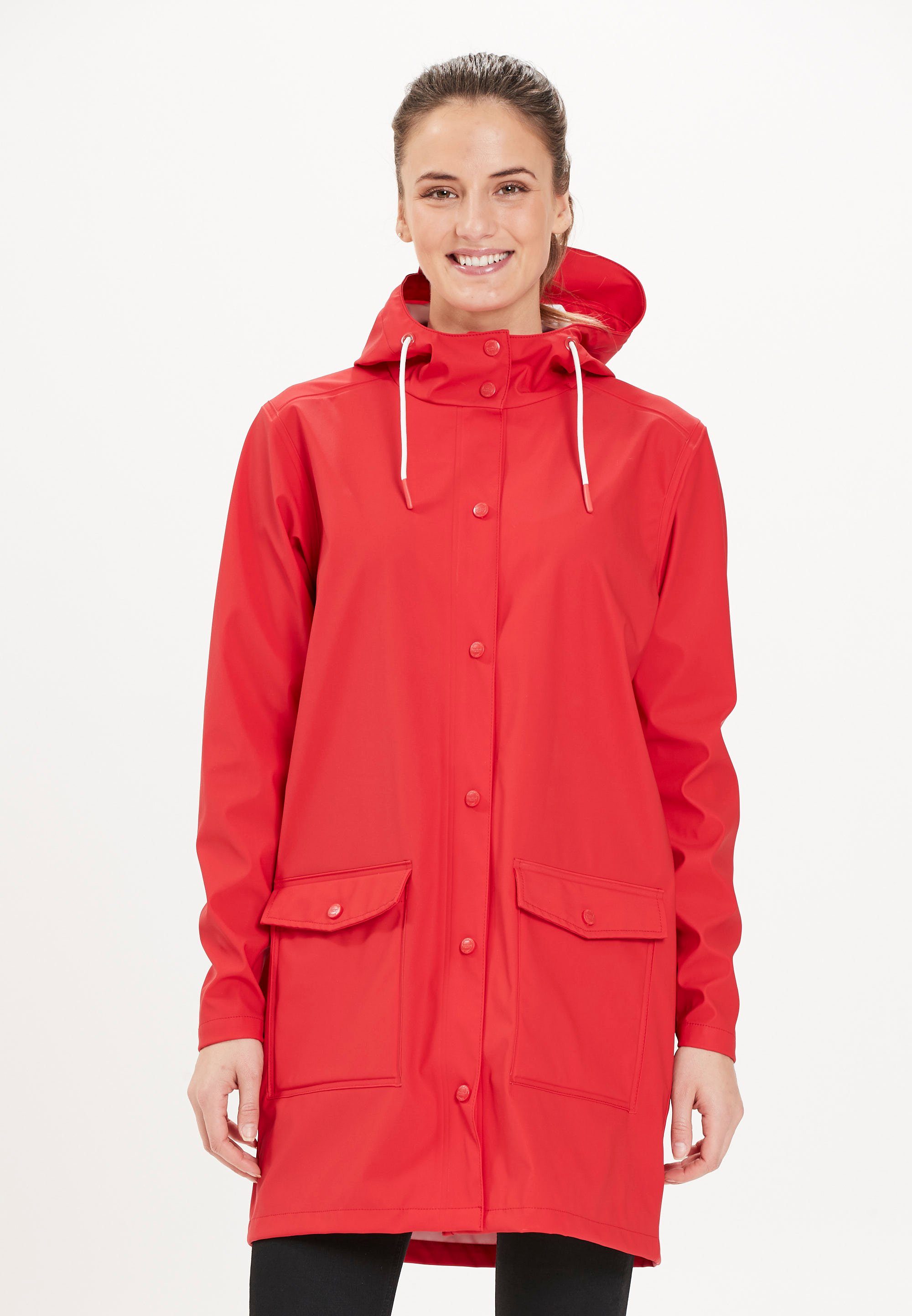 WEATHER REPORT Regenjacke TASS W W-PRO 5000 mit hochwertiger Regenausstattung rot