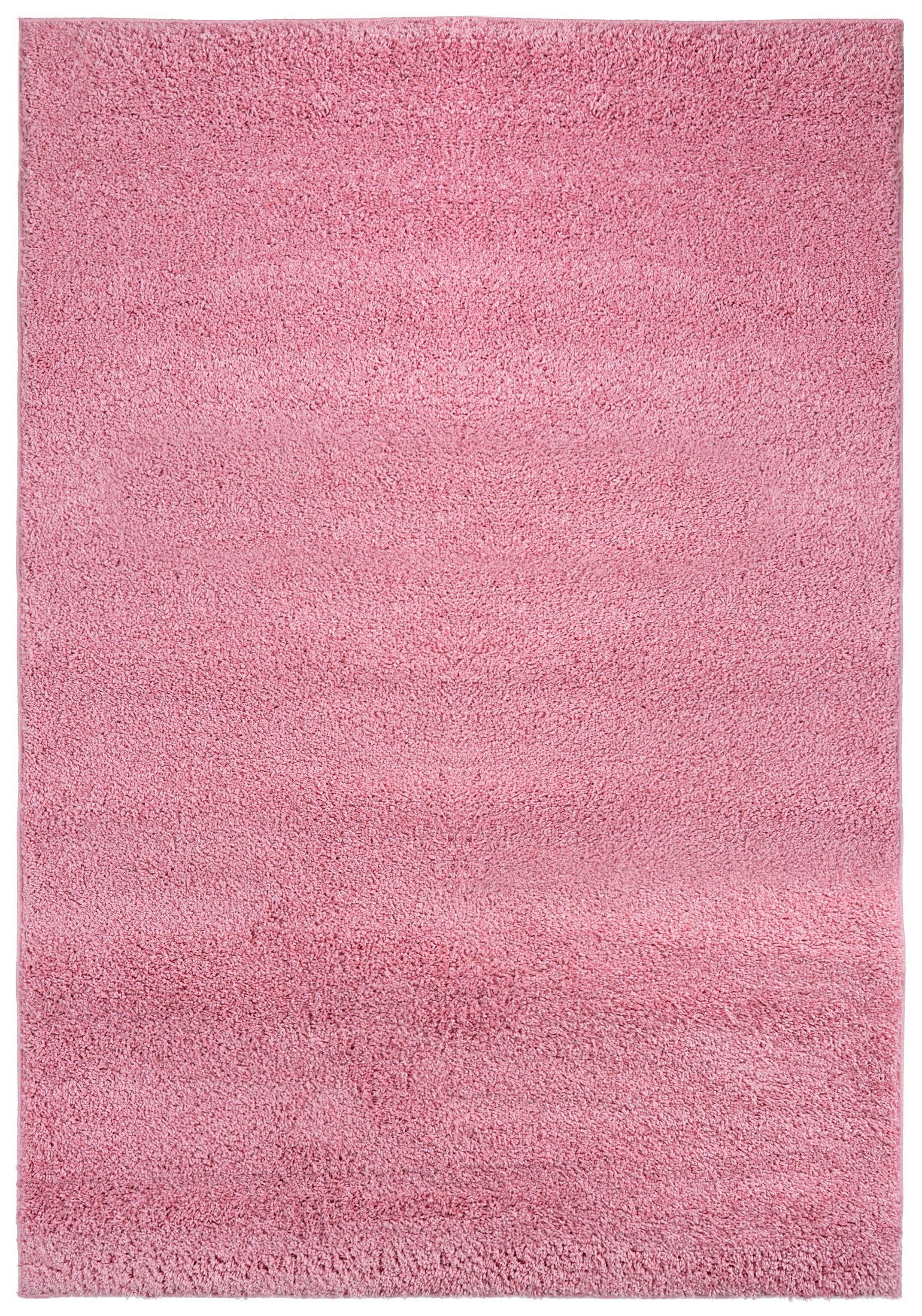 Hochflor-Teppich Hochflor Shaggy Teppich für Wohnzimmer - Höhe 30 mm Rosa Pink, Mazovia, 60 x 100 cm, Pflegeleicht, Einfarbig Uni, Langflor, Rechteckig, Weich Rosa Pink / 7388A