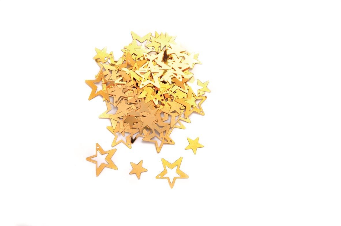 Glorex Glorex Streuteile gold Weihnachtsfigur Sterne,