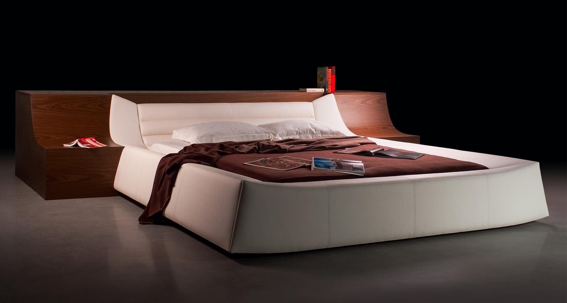 JVmoebel Bett, Doppelbett Bett Polsterbett Luxur Luxus Designbett Design Ehebett Weiß