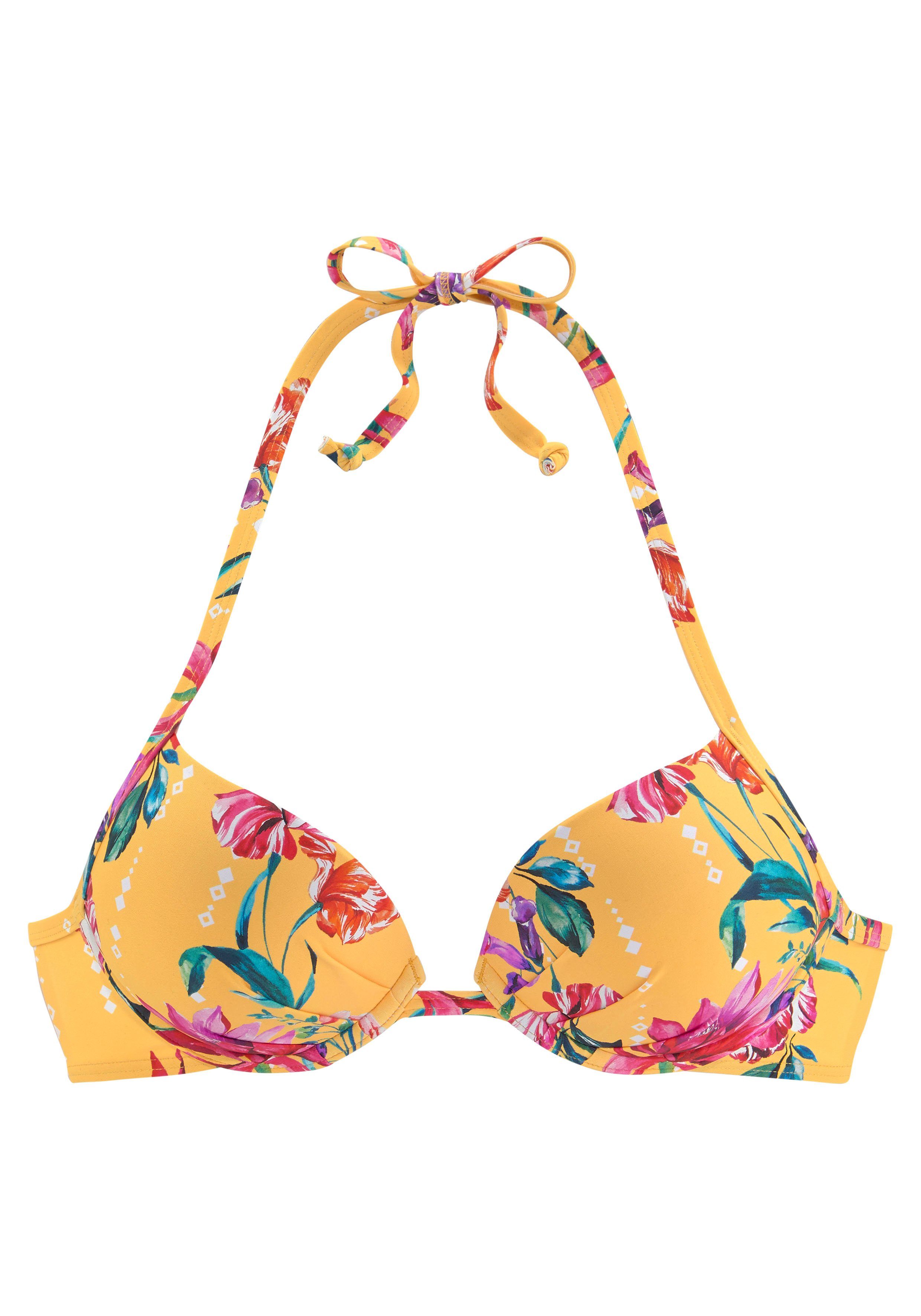 Sunseeker Push-Up-Bikini-Top Modern, mit Blumenprint günstig online kaufen