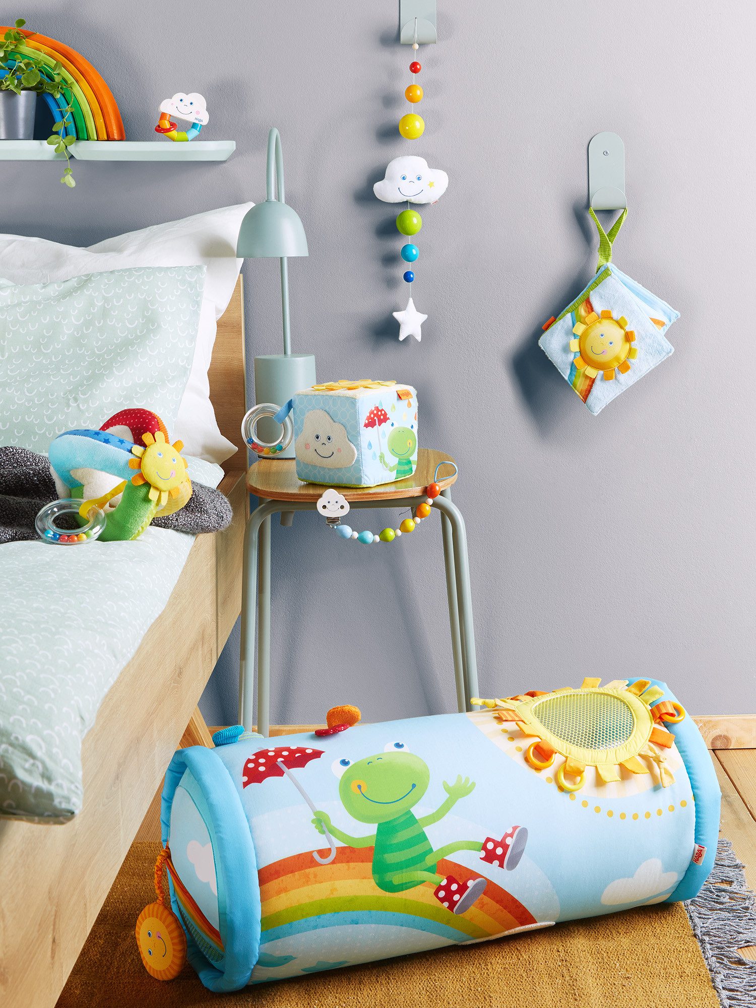 Haba Krabbelrolle Krabbelrolle Regenbogenwelt, unisex neutral
