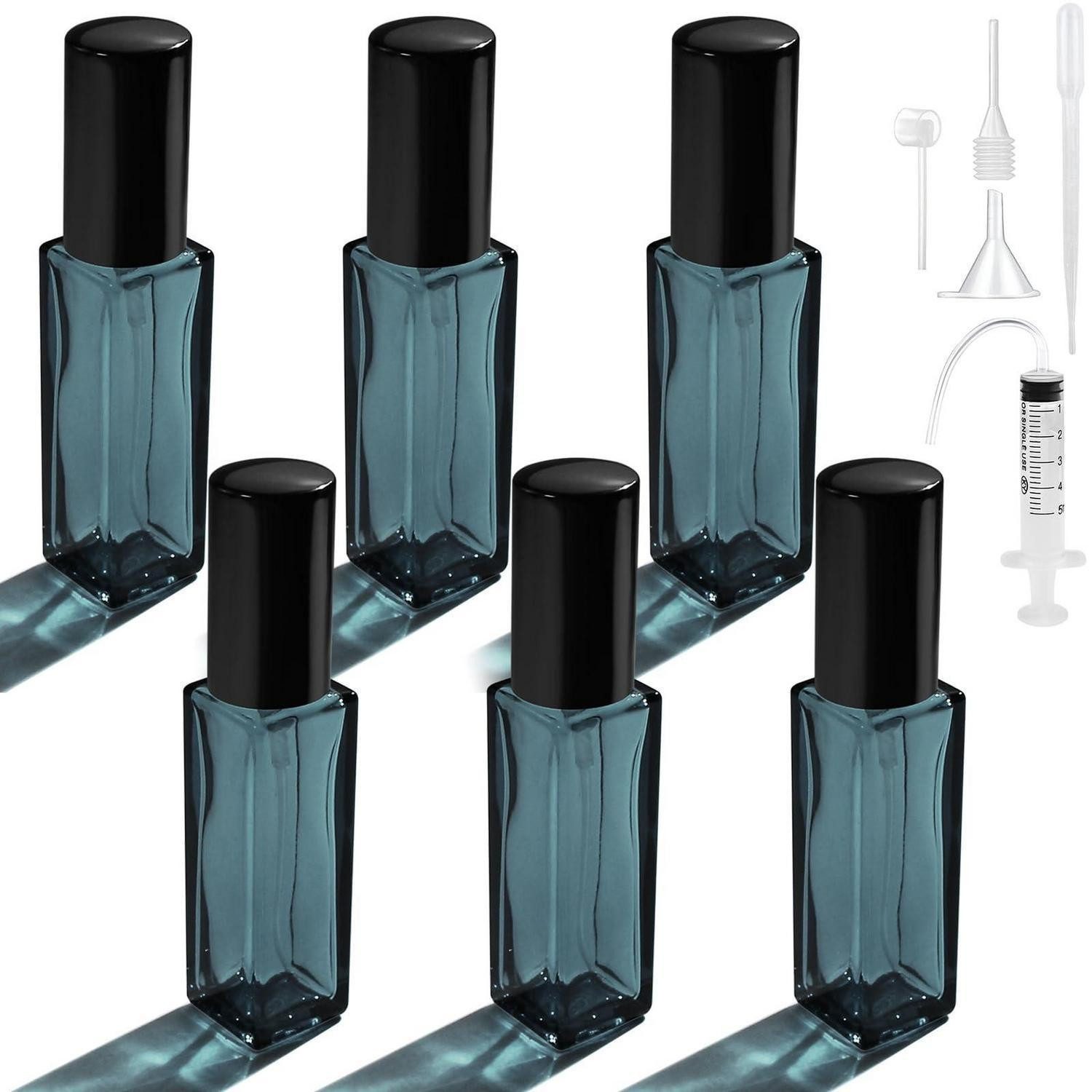 LuxusKollektion Parfümzerstäuber Parfümzerstäuber 5ml 6er Set Dunkelblau (6 St)