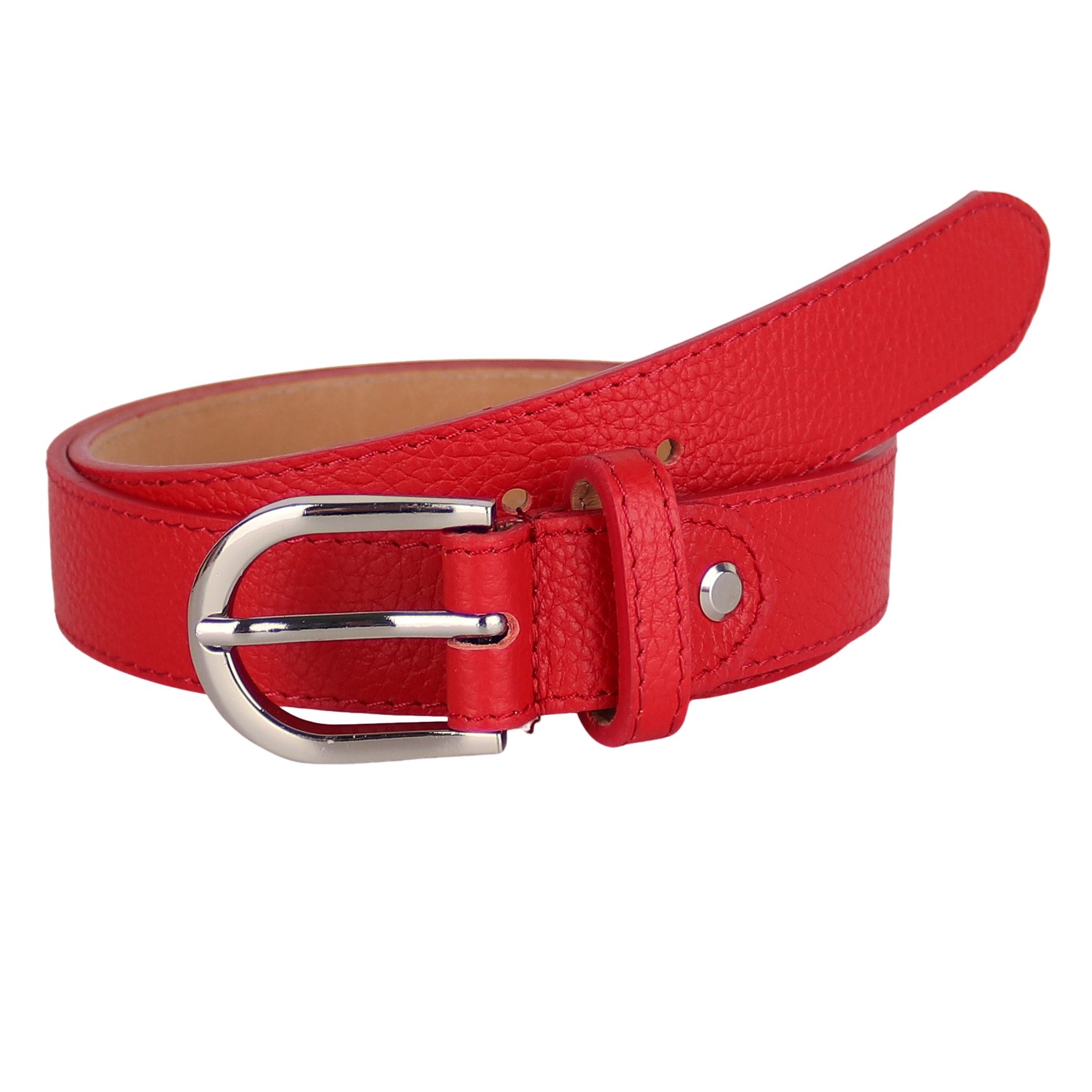 MIRROSI Ledergürtel Damen Herren Gürtel, Made in Italy, 3cm breit (Passt fast zu jeder Hosenschlaufe, aus Echtem Leder)