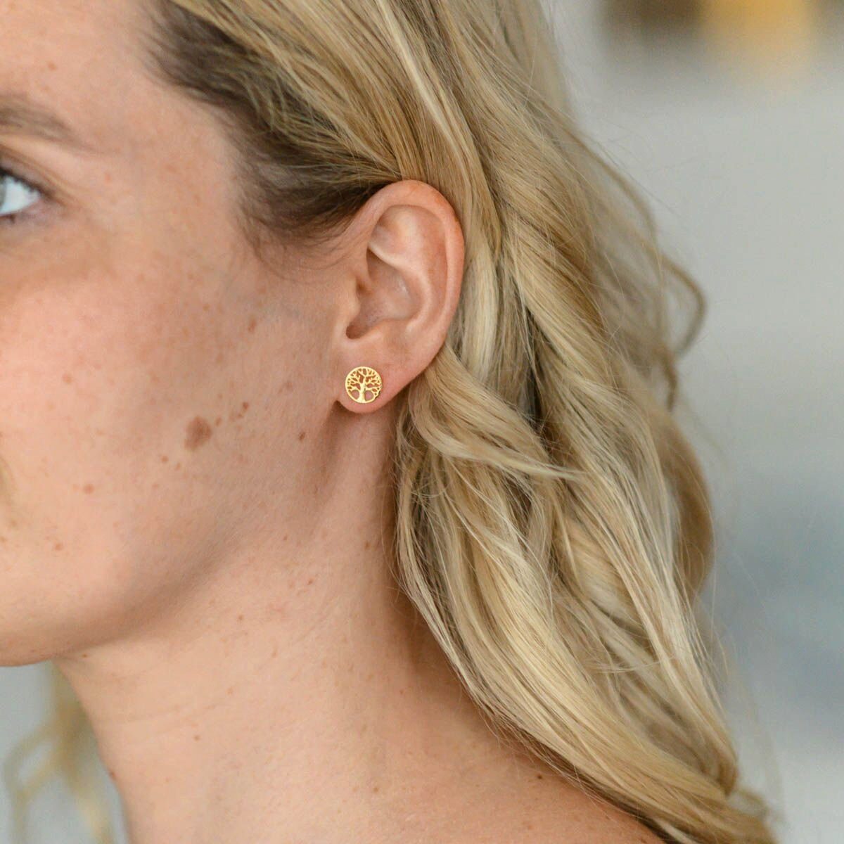 Materia Paar Ohrstecker Lebensbaum / Baum günstig online kaufen