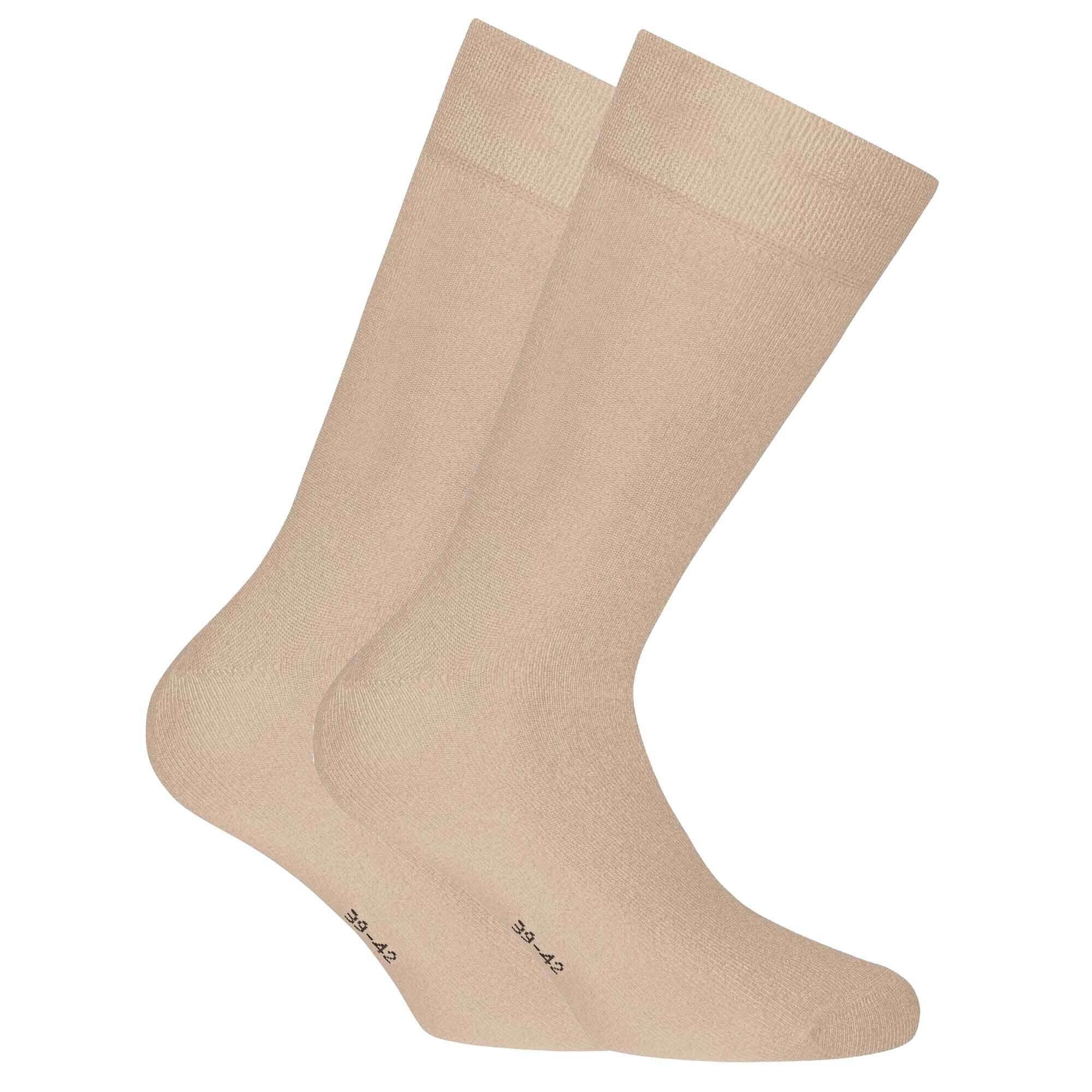 Pack Kurzsocken Bambus, Kurzsocken 2er Unisex - Beige Rohner Socks Socken,