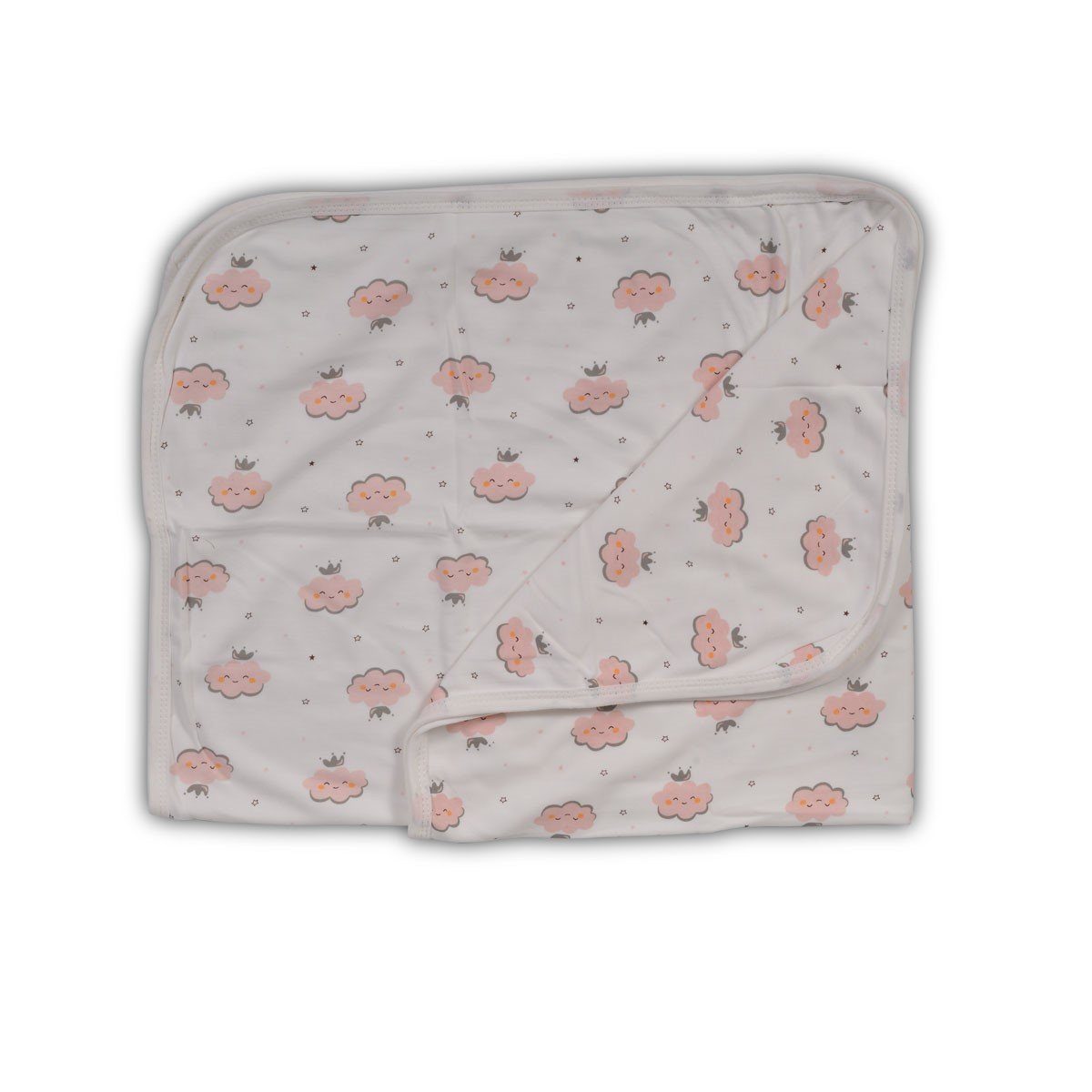 Babydecke Babydecke Mellow, Cangaroo, Größe 85 x 85 cm, Babydecke aus Baumwolle, ab Geburt rosa