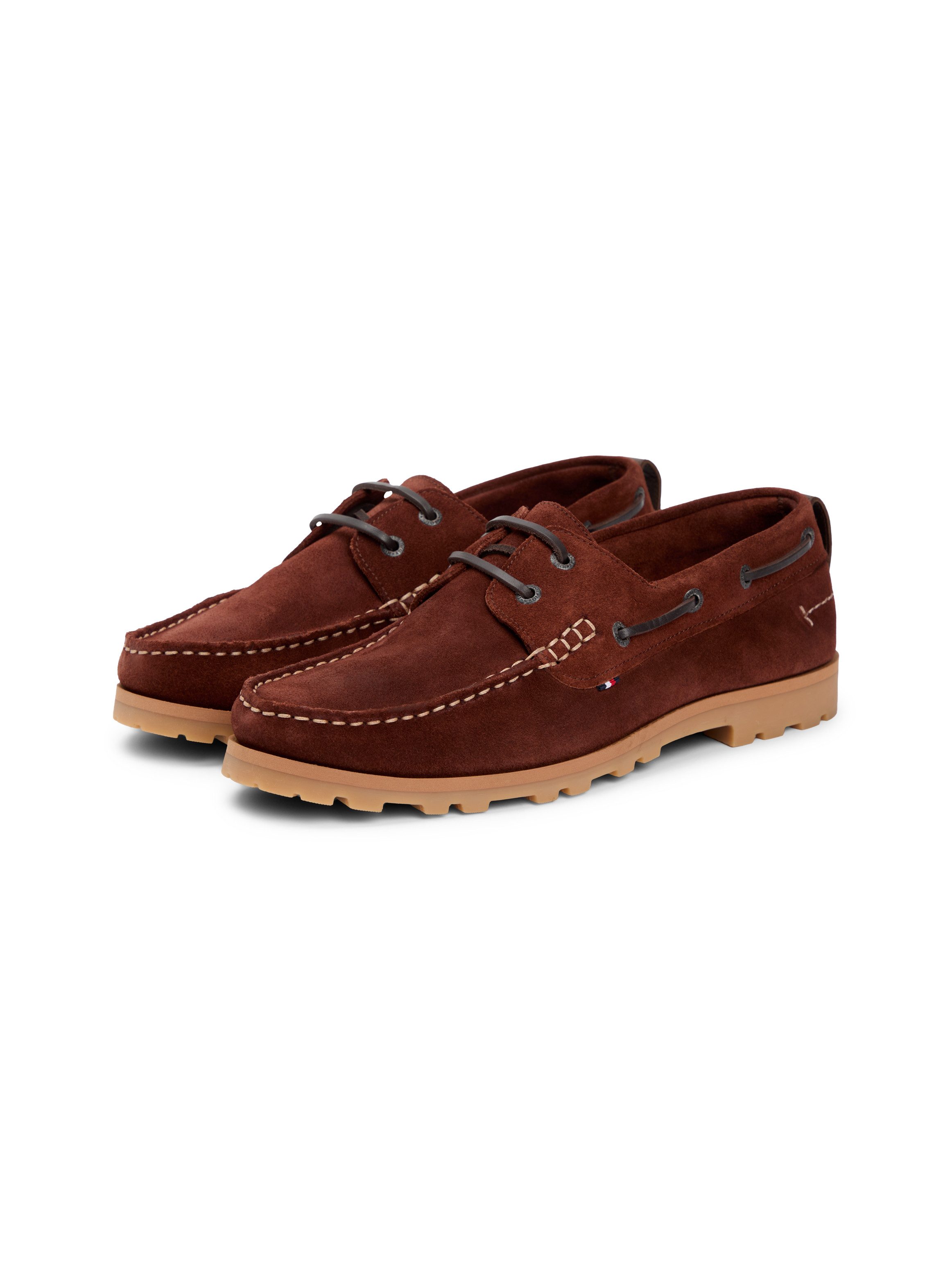 Tommy Hilfiger HILIFGER LIGHT SDE BOAT SHOE Bootsschuh Schnürschuh, Halbschuh mit Durchzügen und Ösen