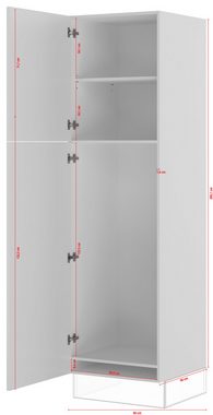 IMPULS KÜCHEN Kühlumbauschrank "Valencia", Breite/Höhe: 60/205,1 cm vormontiert, mit Soft-Close
