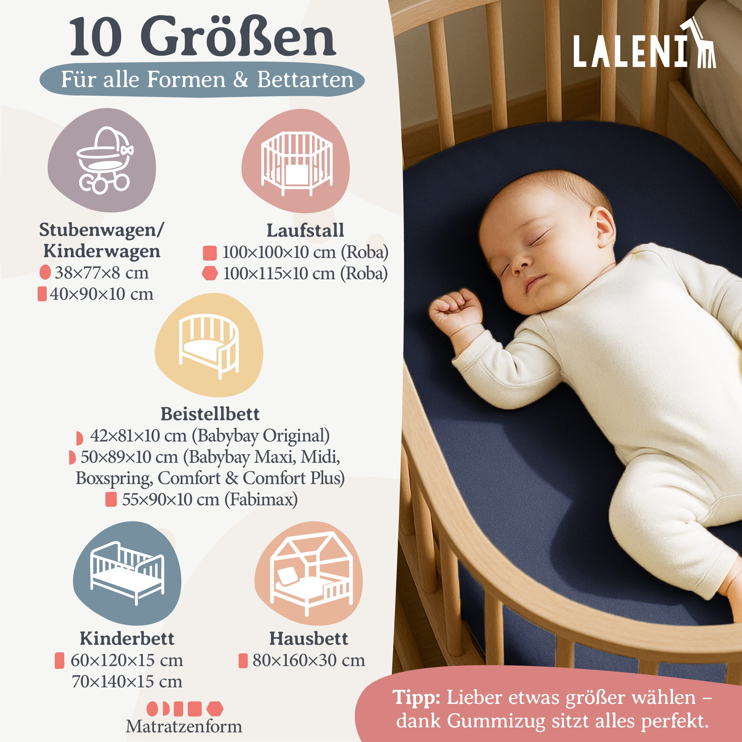 Laleni Spannbettlaken Atmungsaktives weiches und wärmendes Spannbettlaken, günstig online kaufen