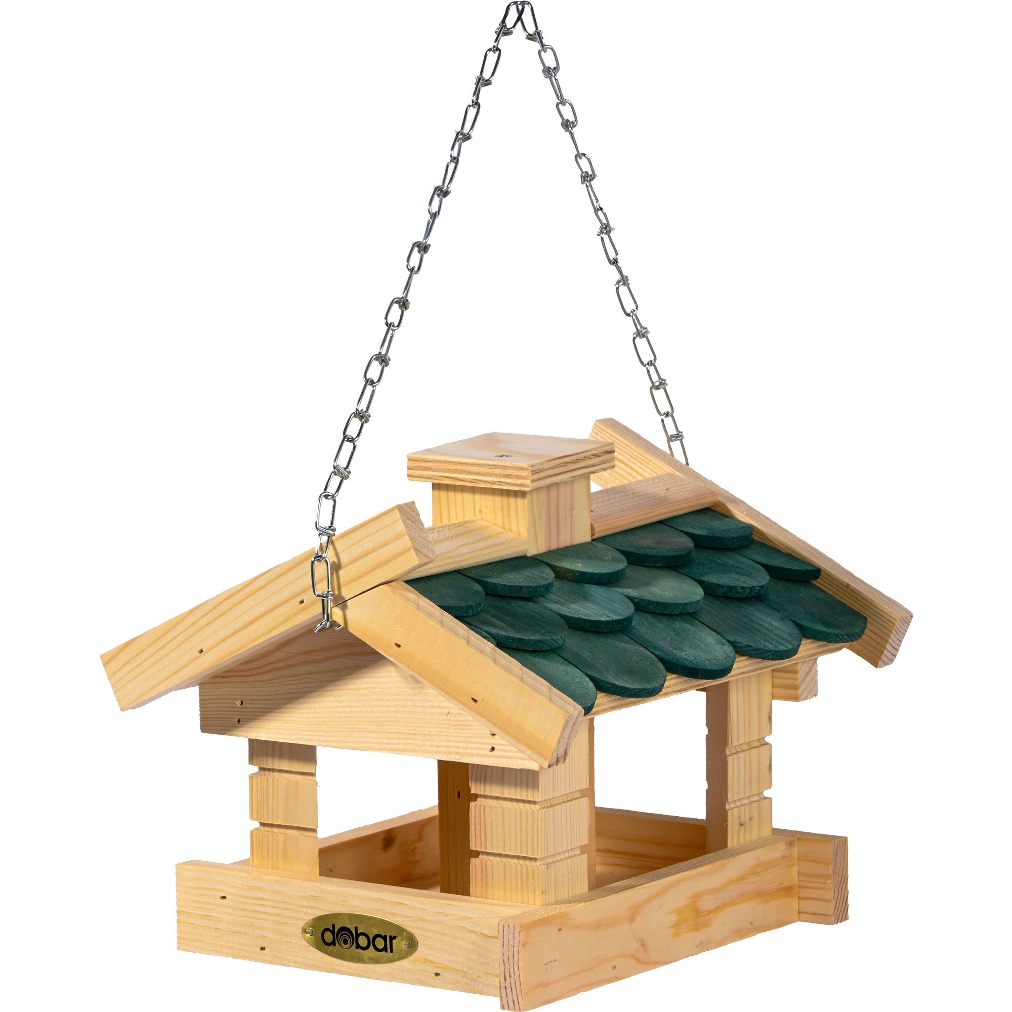 dobar Vogelhaus Vogelfutterhaus mit Schindeldach