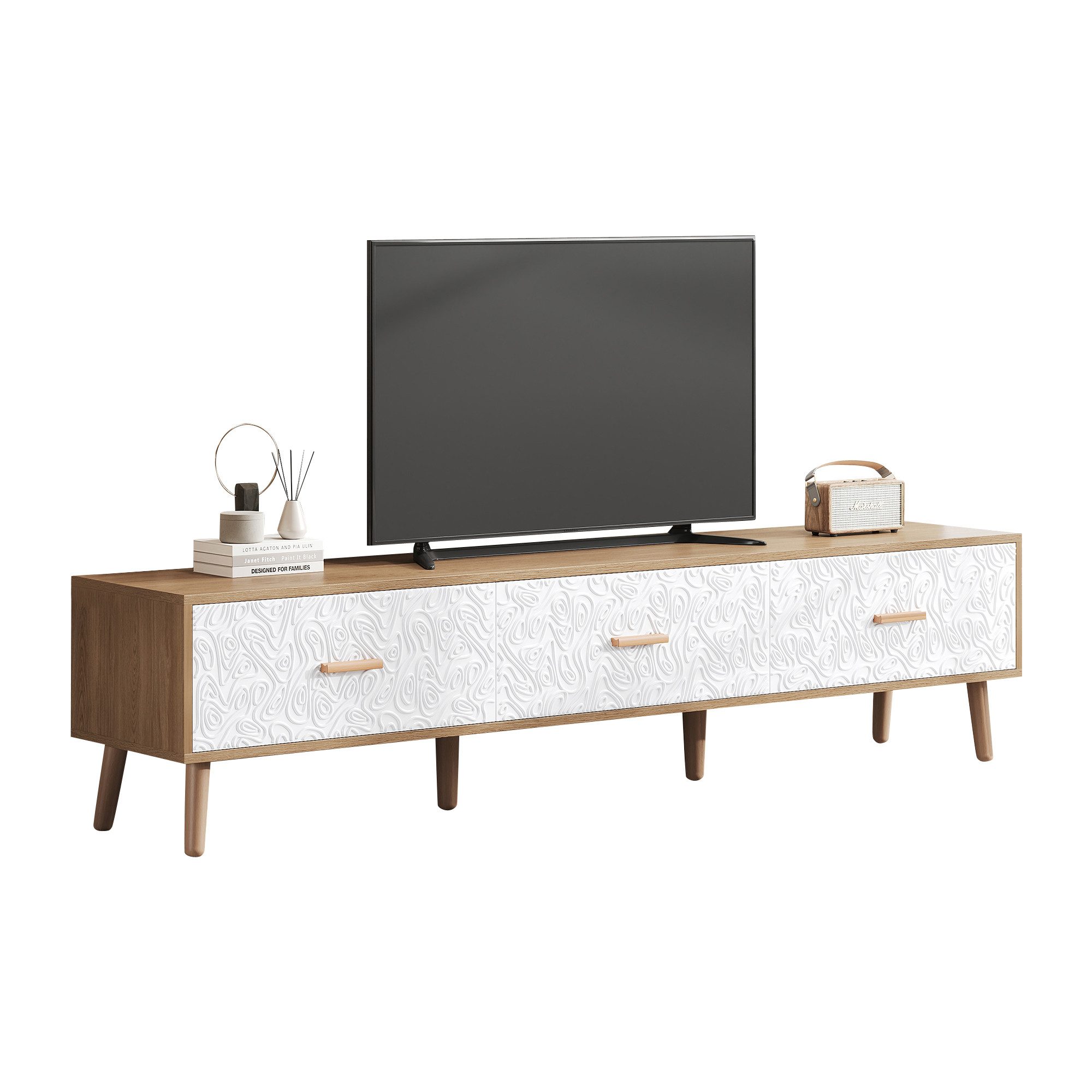 HAUSS SPOLE TV-Schrank TV-Ständer mit 3 günstig online kaufen