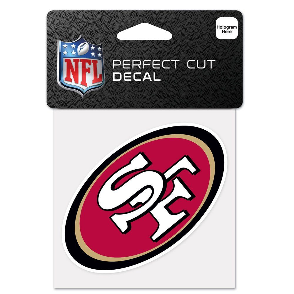 WinCraft Wanddekoobjekt Aufkleber 10x10cm NFL San Francisco 49ers