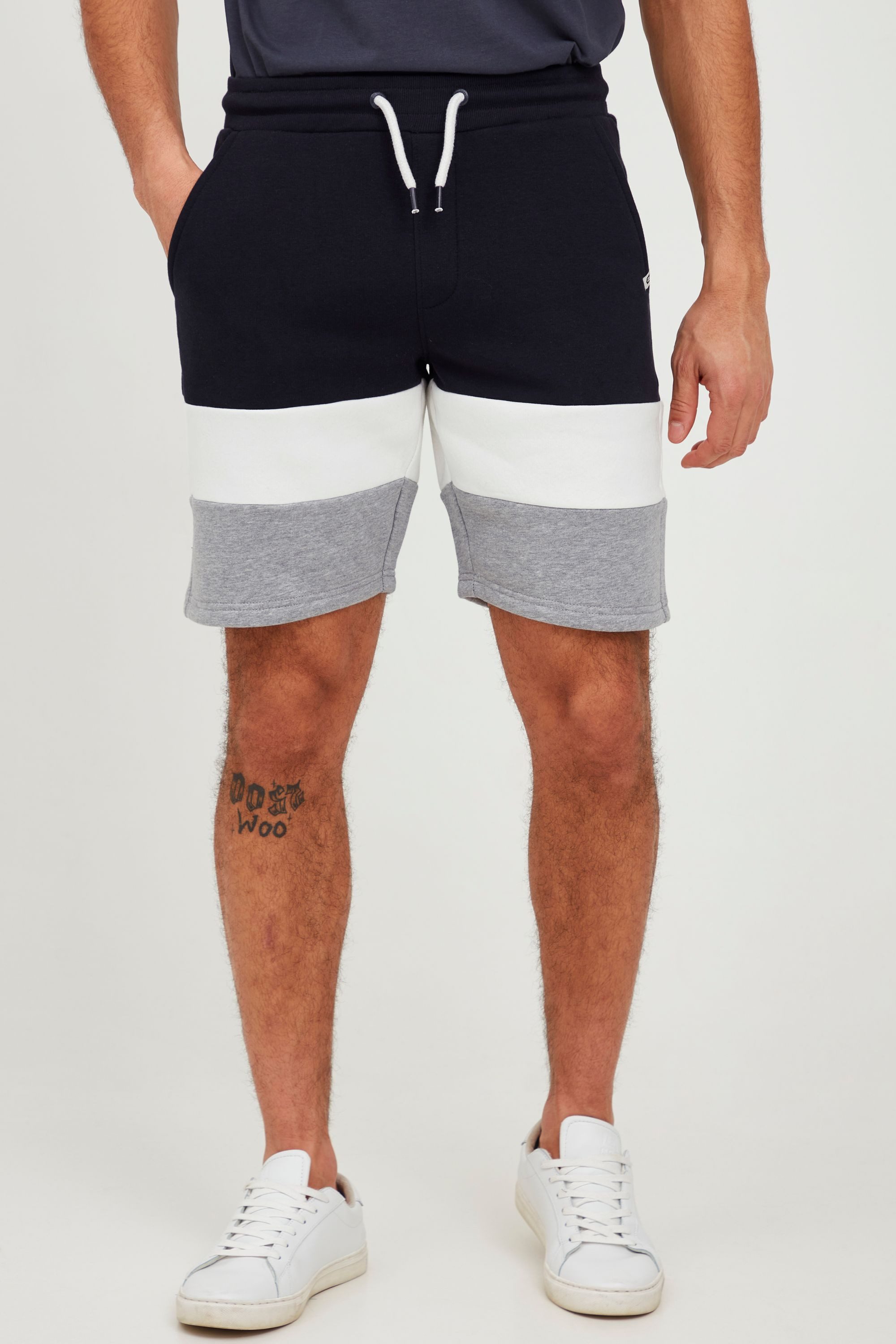 Indicode Sweatshorts IDCaul Sweatshorts mit Colorblock Optik