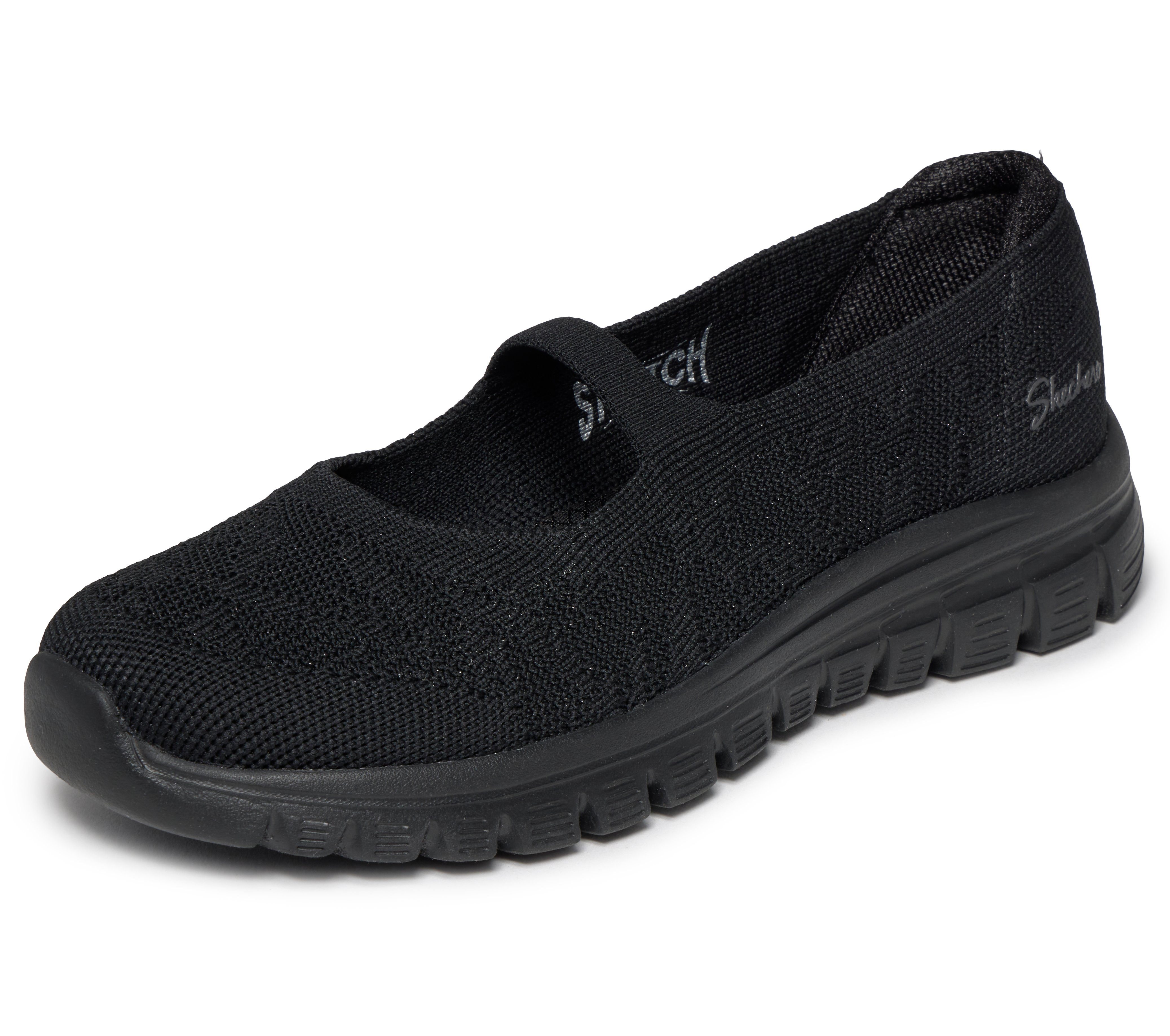 Skechers GRACEFUL Ballerina Freizeitschuh, Schlupfschuh, Slipper mit Stretch-Fit