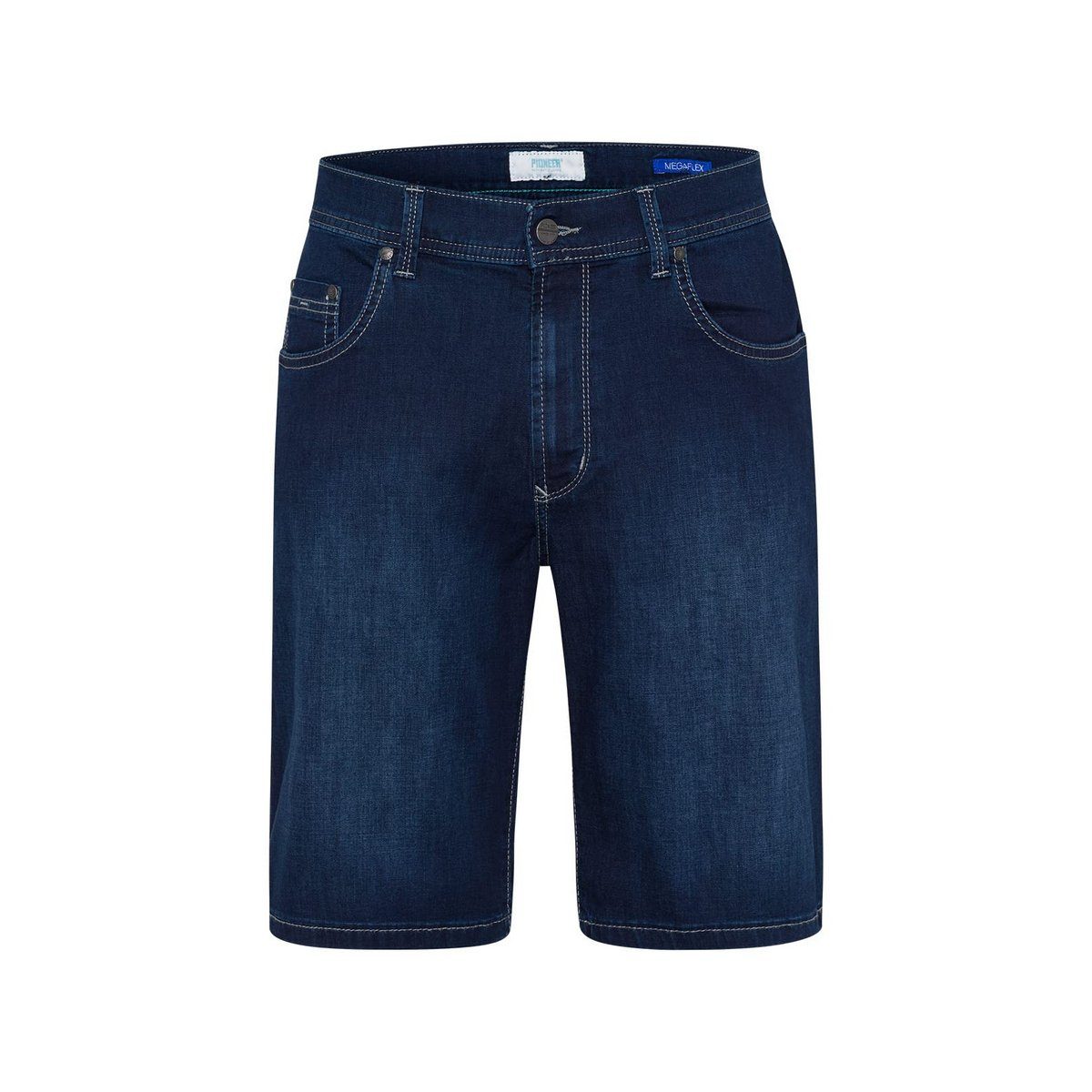 Pioneer Authentic Jeans Cargoshorts dunkel-blau regular (1-tlg., keine Angabe)