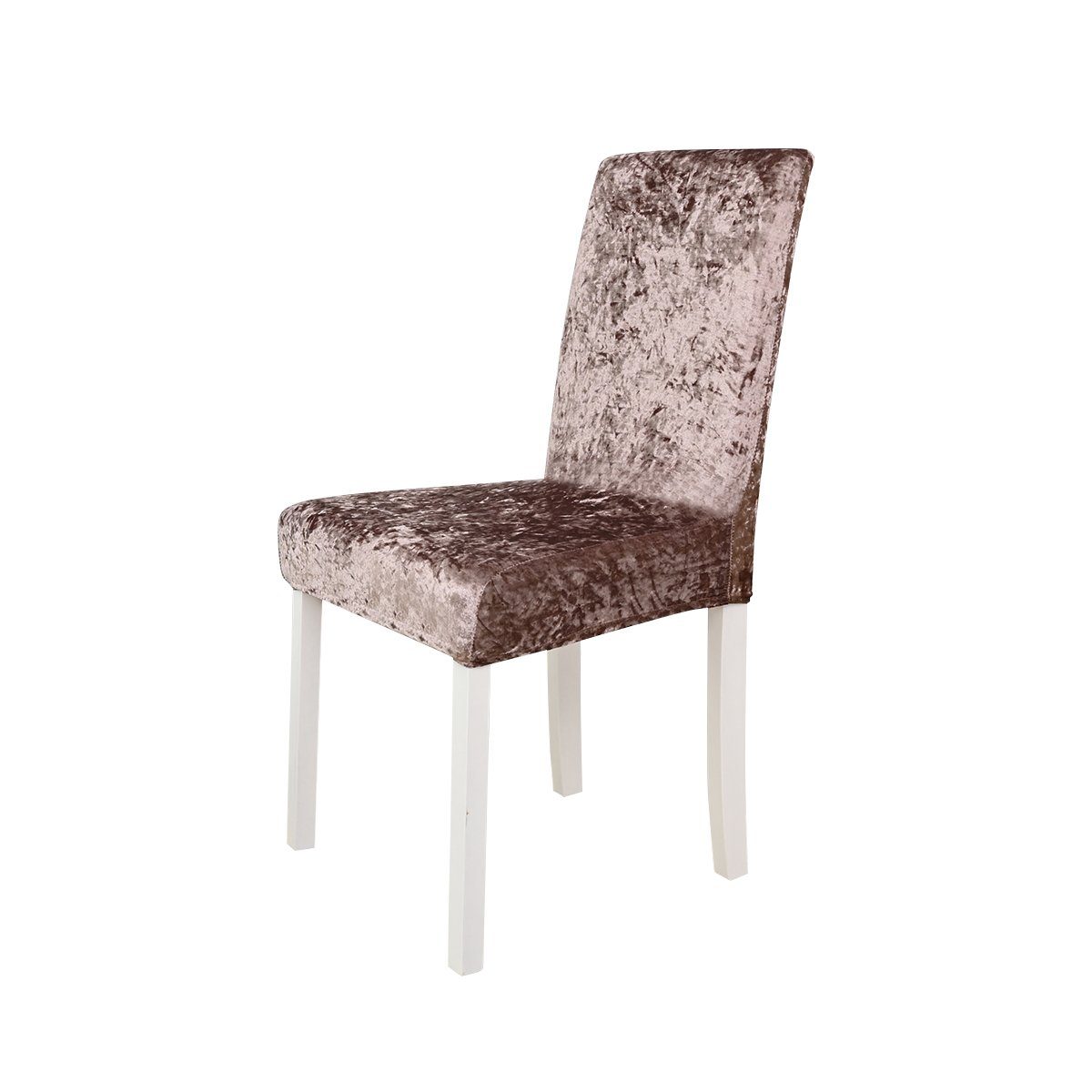 Rosnek Stuhlhusse Stuhlüberzug,Stretch Samt,für Hochzeit Esszimmer günstig online kaufen
