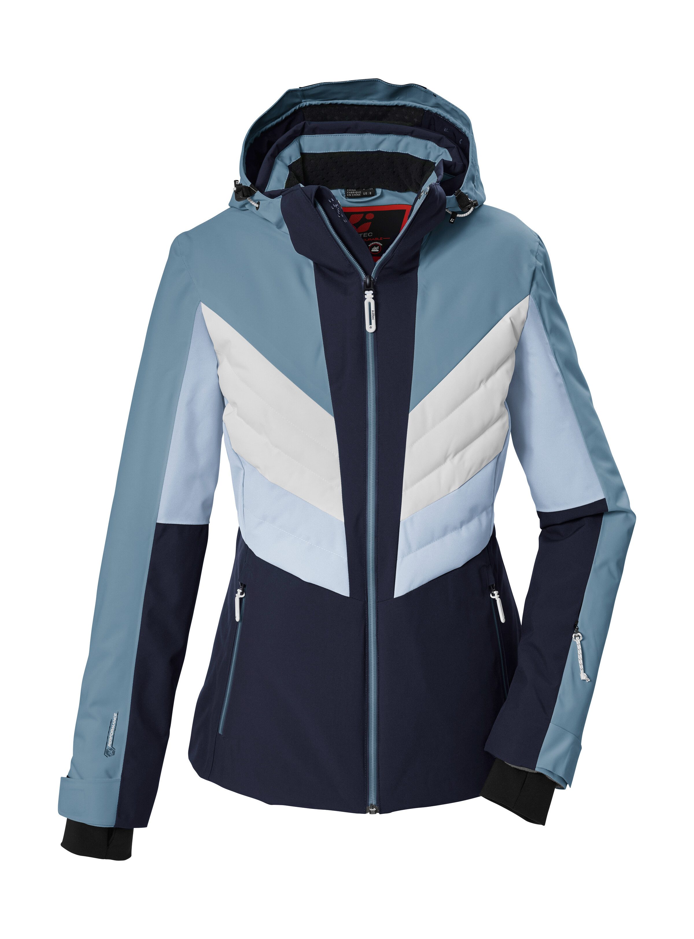 Killtec Skijacke KSW 107 WMN SKI JCKT Wasserdichte, atmungsaktive Skijacke mit abnehmbarer Kapuze