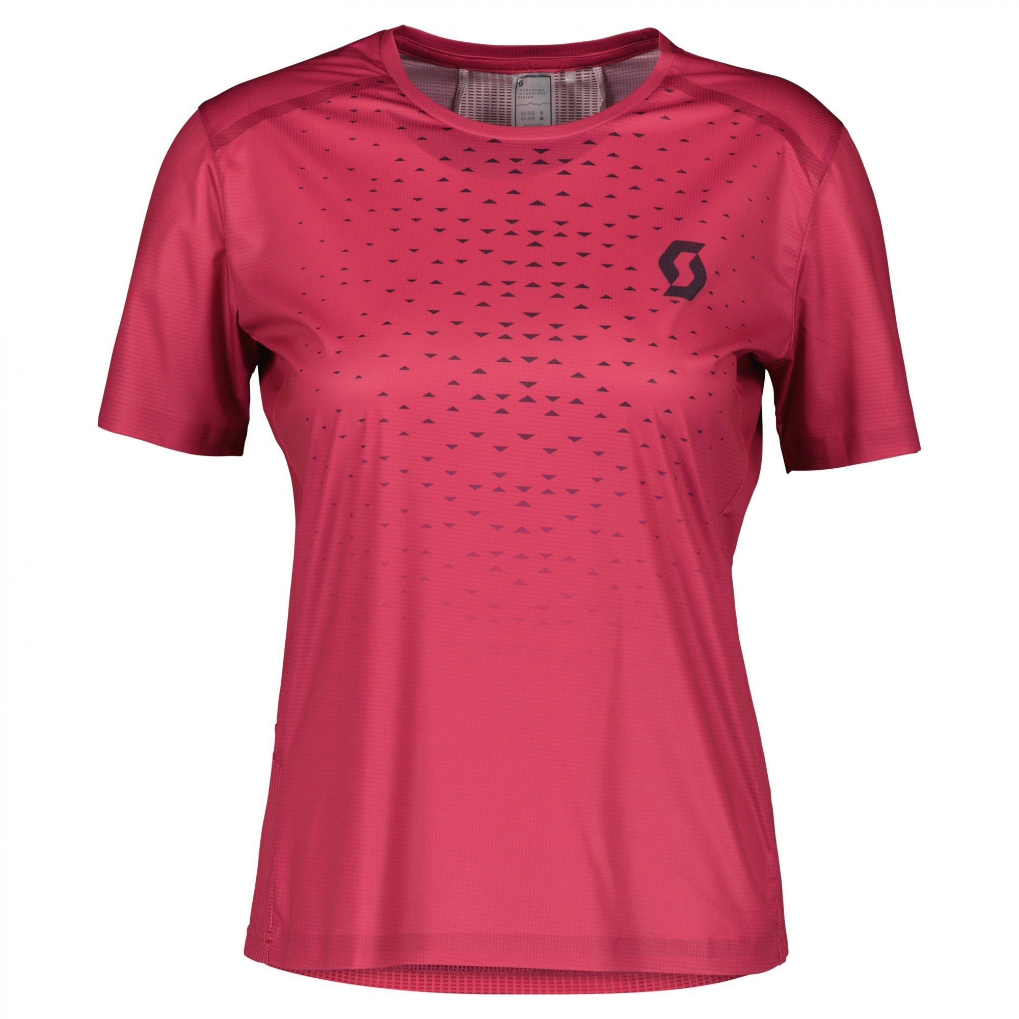 Scott T-Shirt Scott W Rc Run S/sl Shirt (vorgängermodell) Damen Carmine Pink - Dark Purple