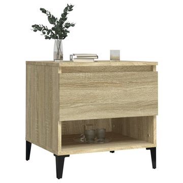 furnicato Beistelltisch Sonoma-Eiche 50x46x50 cm Holzwerkstoff (1-St)