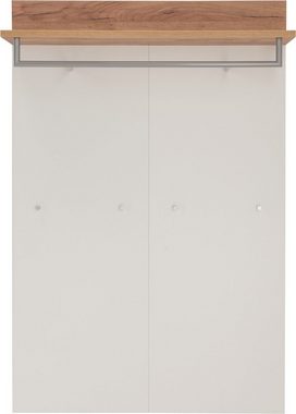 möbelando Garderobenpaneel 407 (BxHxT: 96x147x29 cm), in weiss, braun