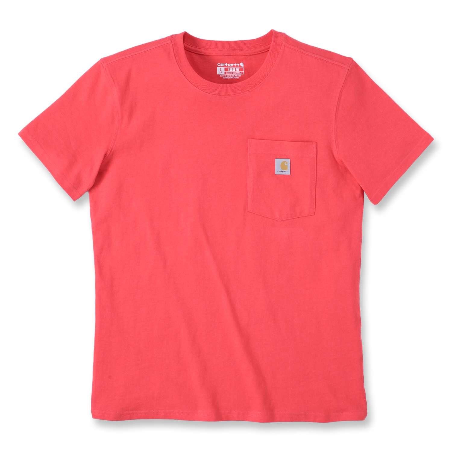 T-Shirt Carhartt Damen T-Shirt Loose Fit Heavyweight Short-Sleeve Pocket