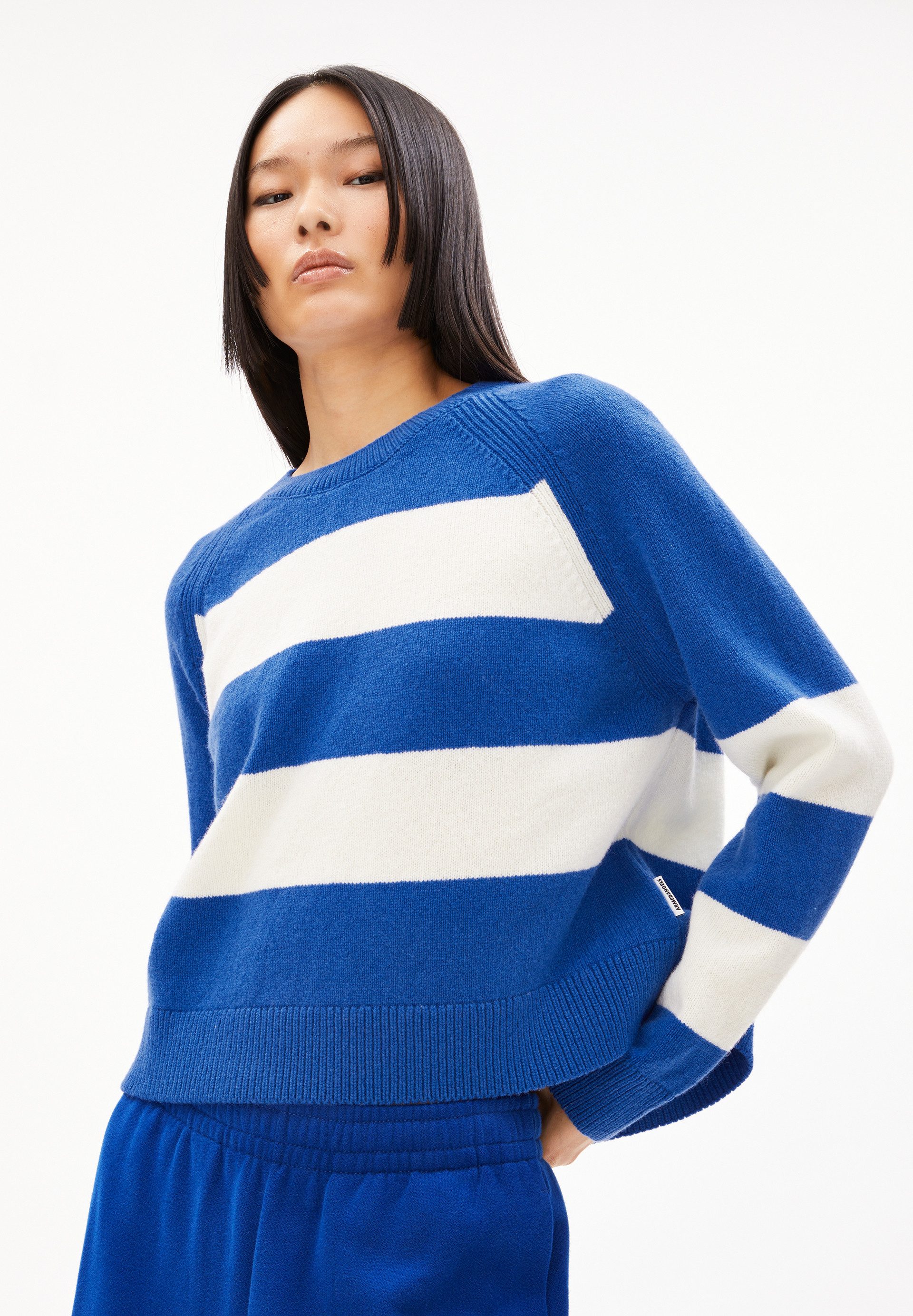 Armedangels Strickpullover DILIRIAA STRIPES (1-tlg., Loose günstig online kaufen
