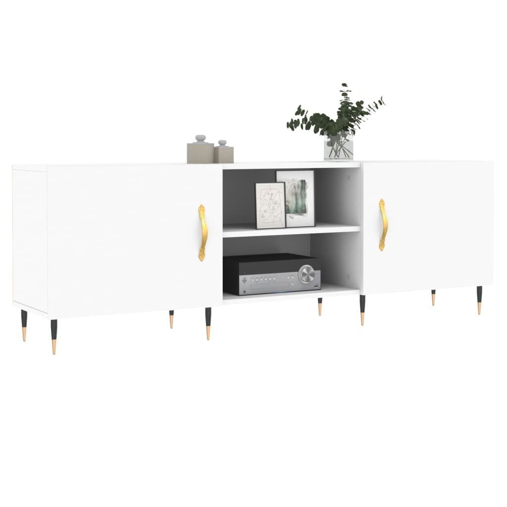 cm TV-Schrank furnicato Holzwerkstoff 150x30x50 Weiß